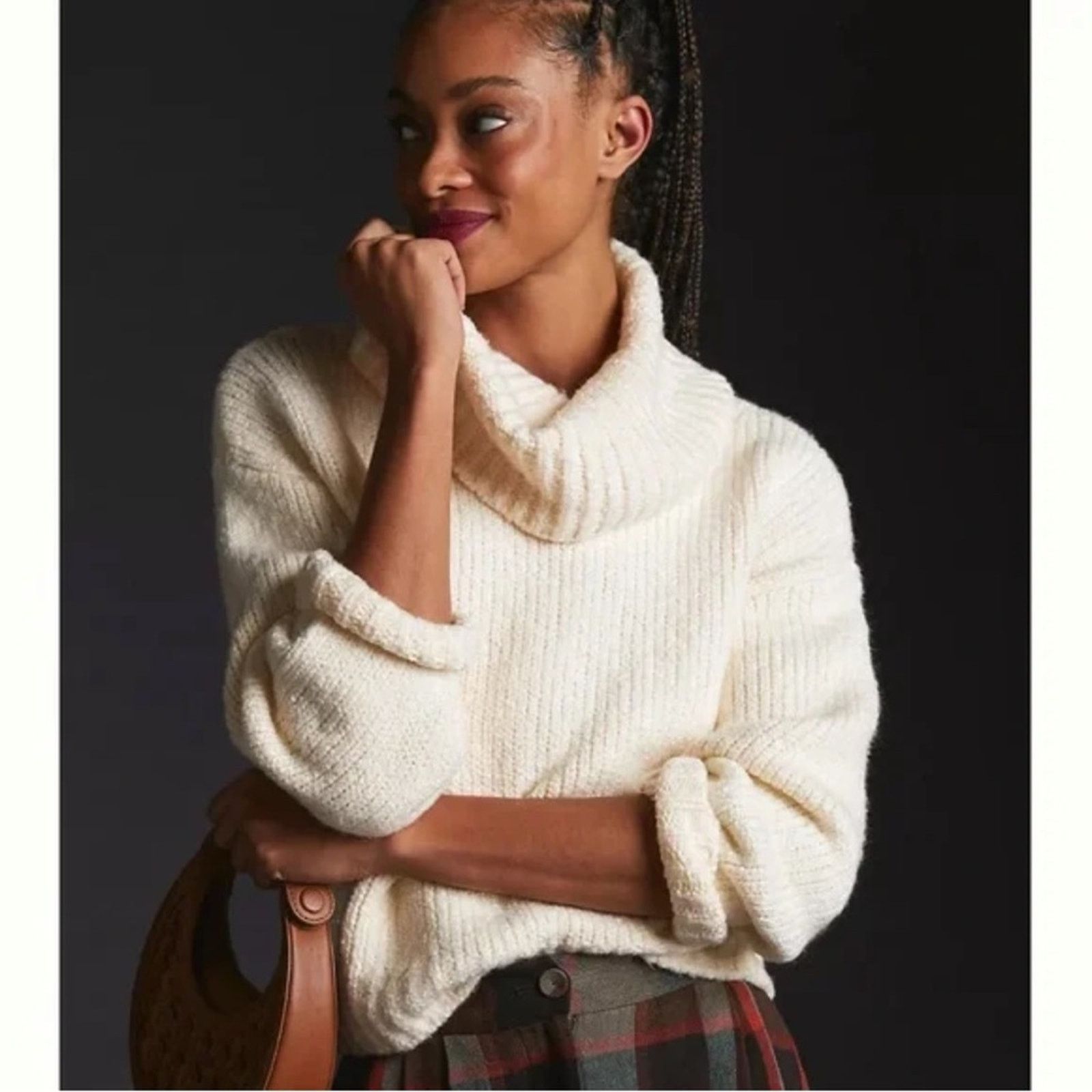 Anthropologie Anthropology Pilcro Turtleneck Sweater Size XXS / US 00 / IT 34 - 1 Thumbnail