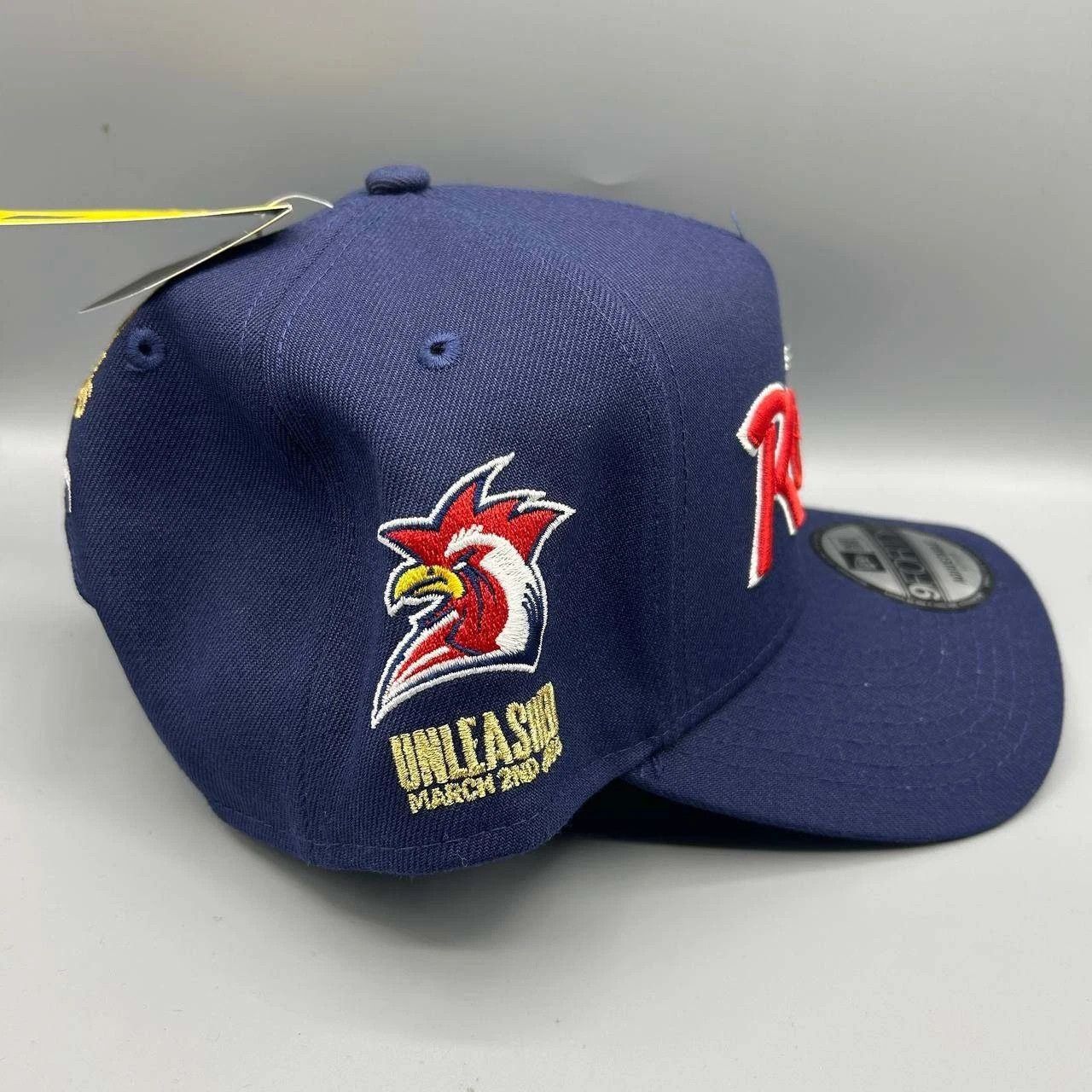 New Era Sydney Roosters NRL Hat Men Navy Embroidered NBA Strap Back Size ONE SIZE - 7 Thumbnail