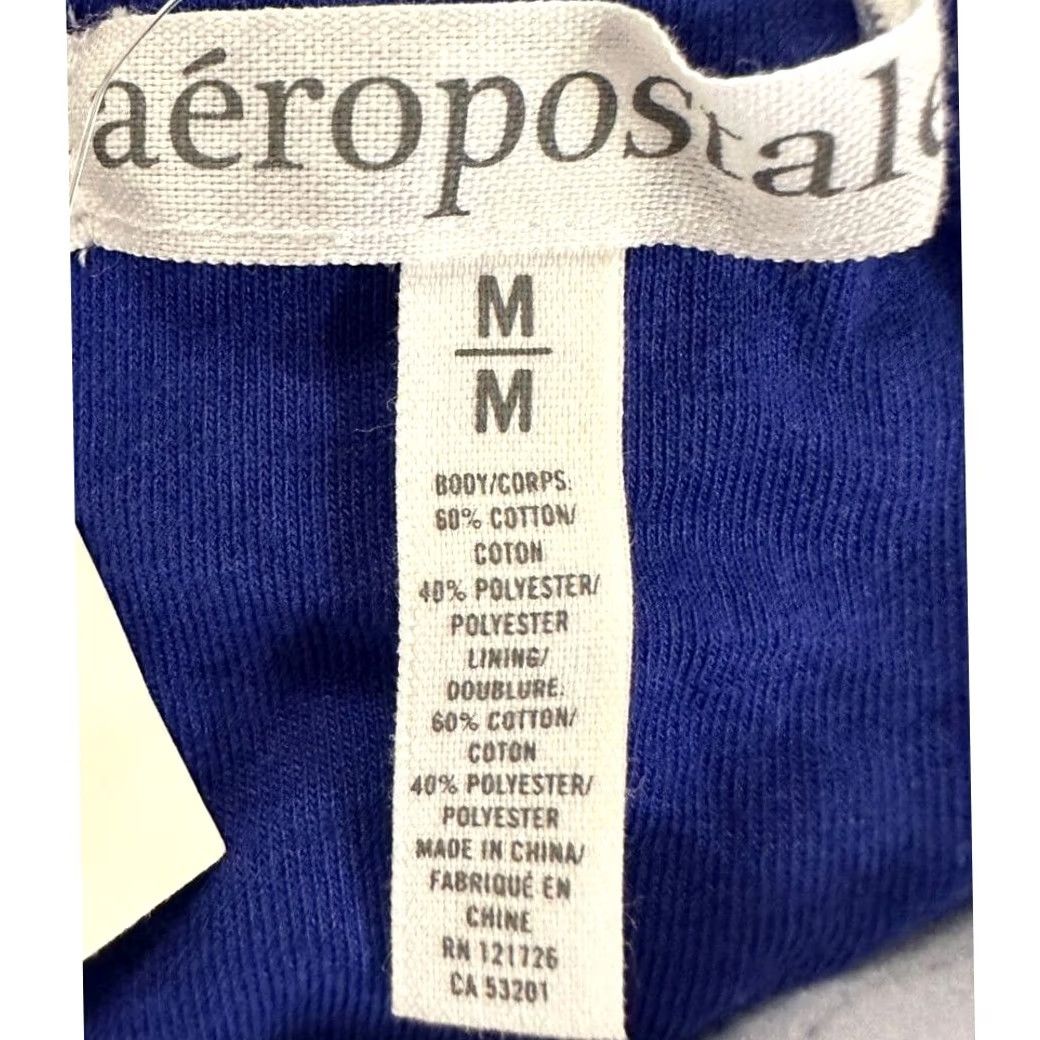 Aeropostale VINTAGE Aeropostale Strappy Mini Dress Womens MEDIUM Blue Gray Elastic Waist Ladies NEW Size M / US 6-8 / IT 42-44 - 3 Thumbnail