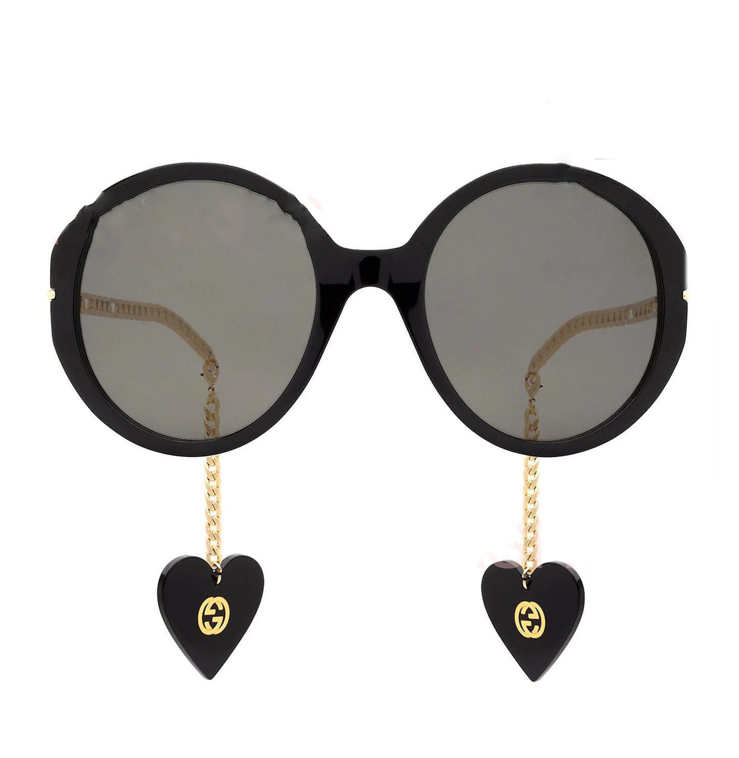 Gucci GUCCI GG0726 CHAIN 0726 Gold Black Heart Logo Detachable 005 Size ONE SIZE - 11 Thumbnail