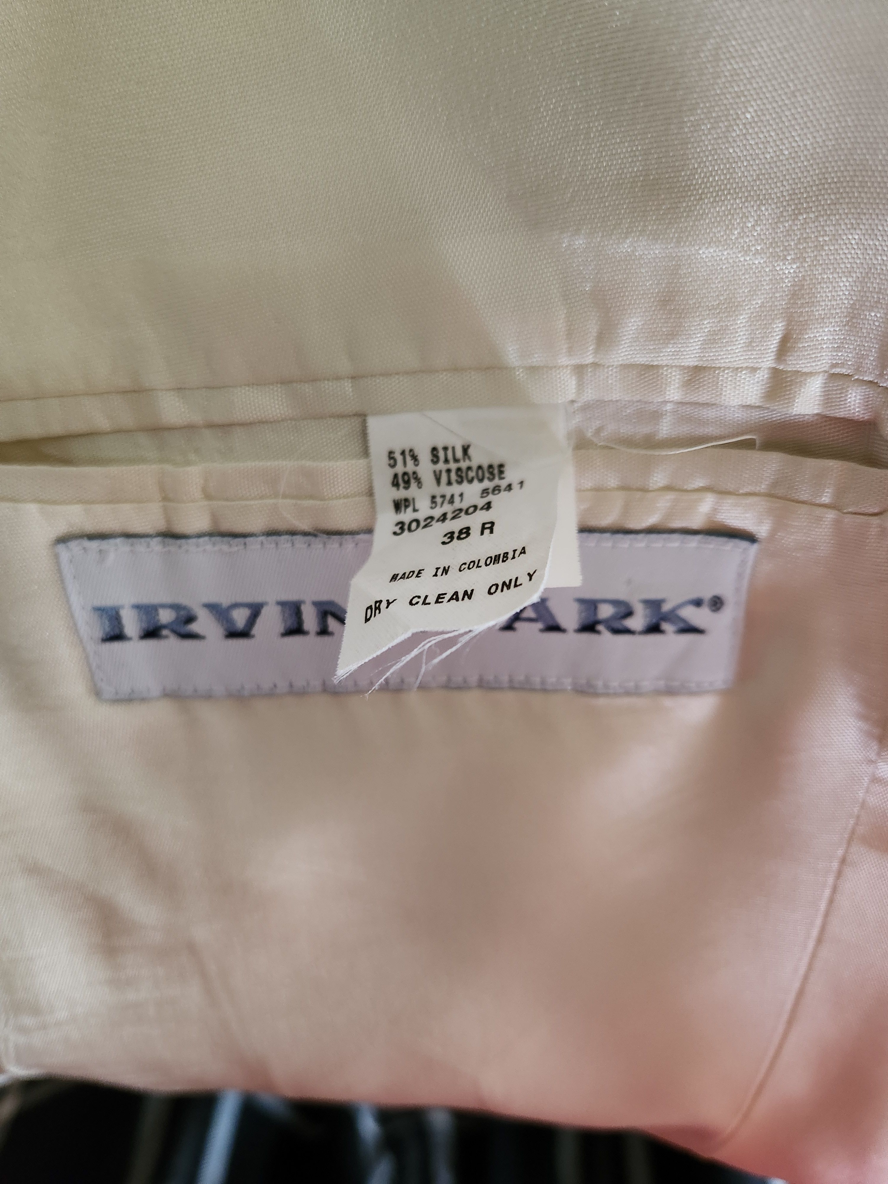 Vintage Vintage 80's Irvine Park Silk/Viscose Men's White Blazer Size 38R - 6 Thumbnail