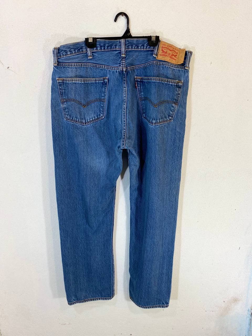 image of Le Grande Bleu L G B x Levis 501 Lightwash Denim Nice Design in Light Blue Jeans, Men's (Size 41)