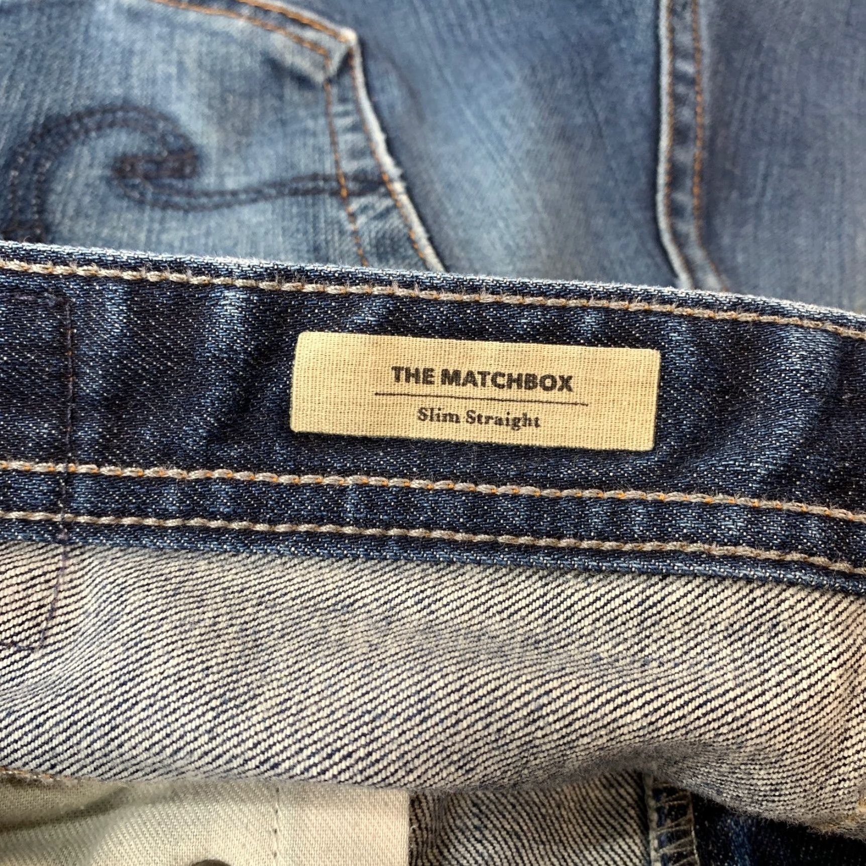 Denime AG Adriano Goldschmied Jeans The Everett 34X34 Blue Denim Slim Straight 5-Pocket Style Men’s Size US 34 / EU 50 - 6 Thumbnail