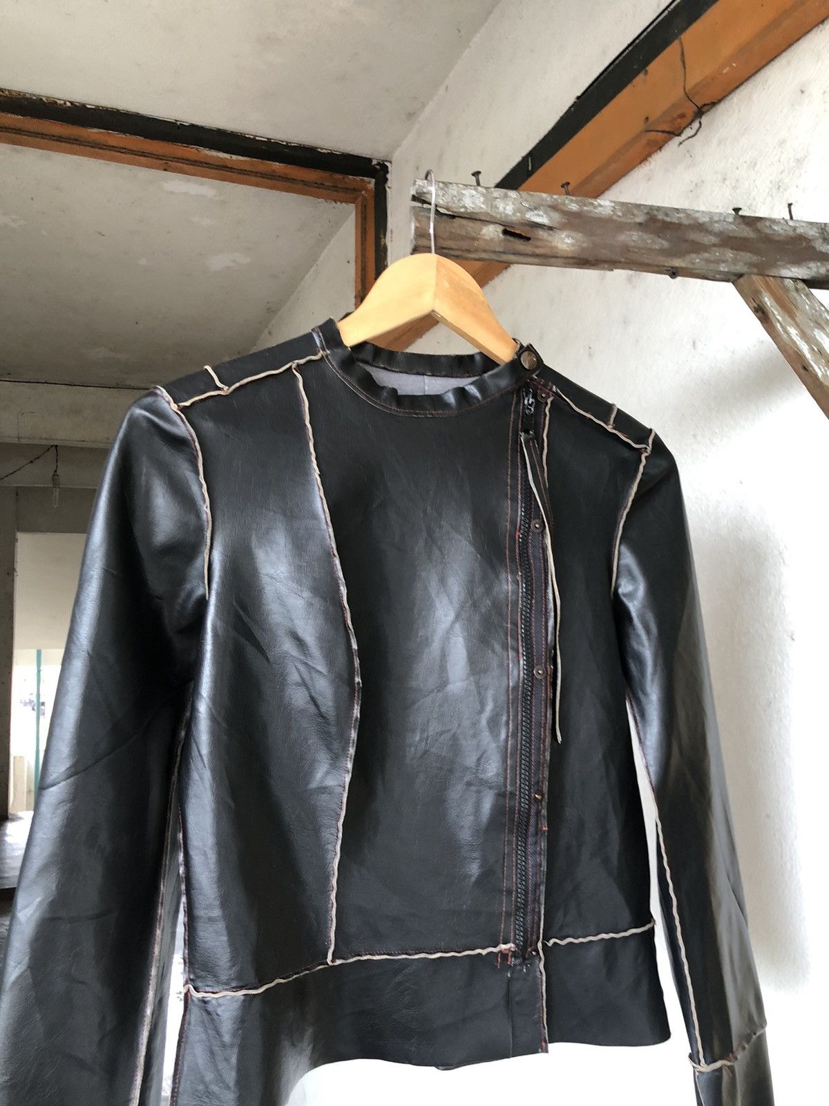 Japanese Brand Rare❗️Wooxoom Bondage Punk Pvc Jacket If Six Was Nine Size M / US 6-8 / IT 42-44 - 4 Thumbnail