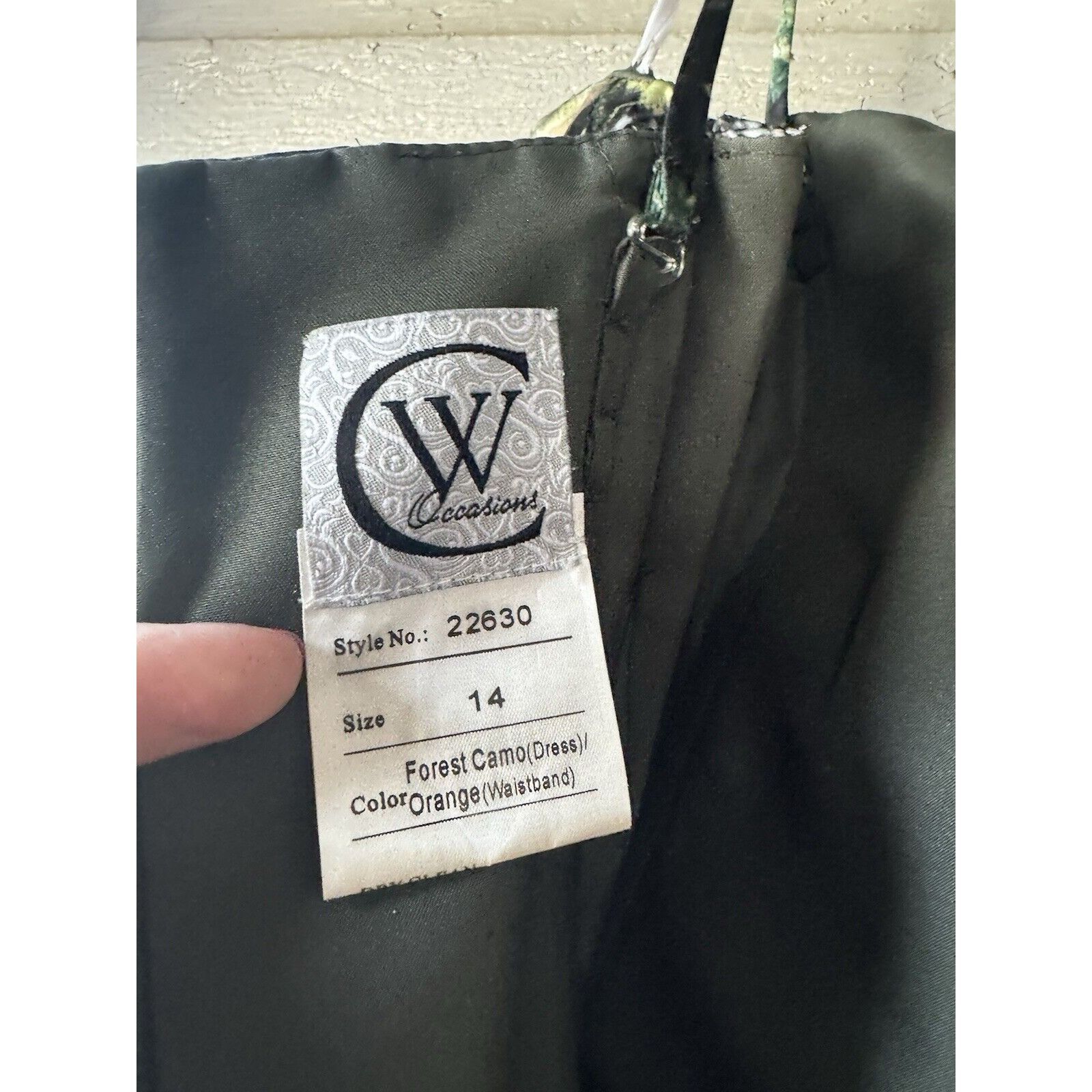 Other Christina Wu Camouflage Long Dress Size 14 Size XL / US 12-14 / IT 48-50 - 7 Thumbnail