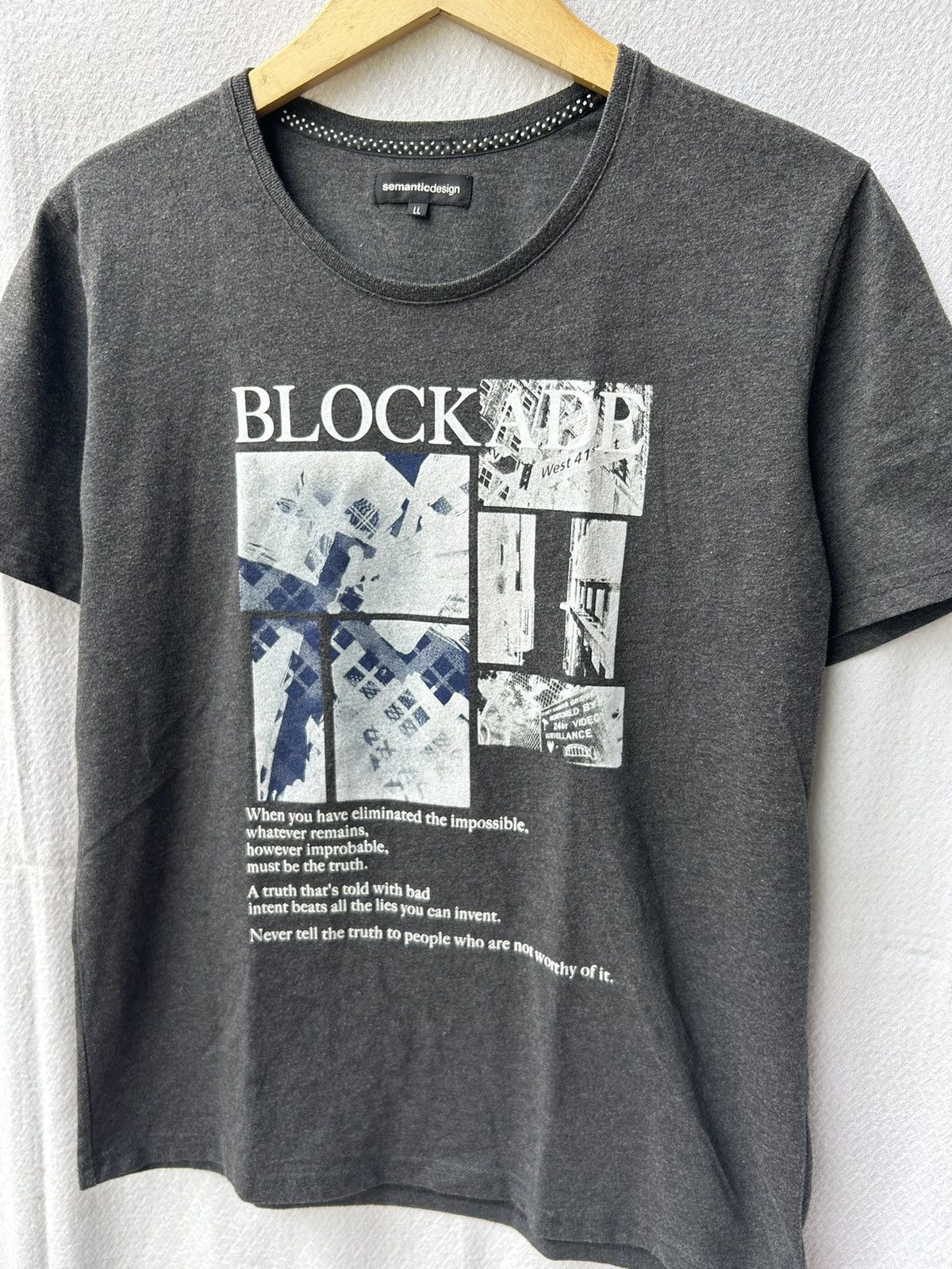 If Six Was Nine 💸BINDINGOFFER💸Semantic design poem blockade tees Size US L / EU 52-54 / 3 - 3 Thumbnail