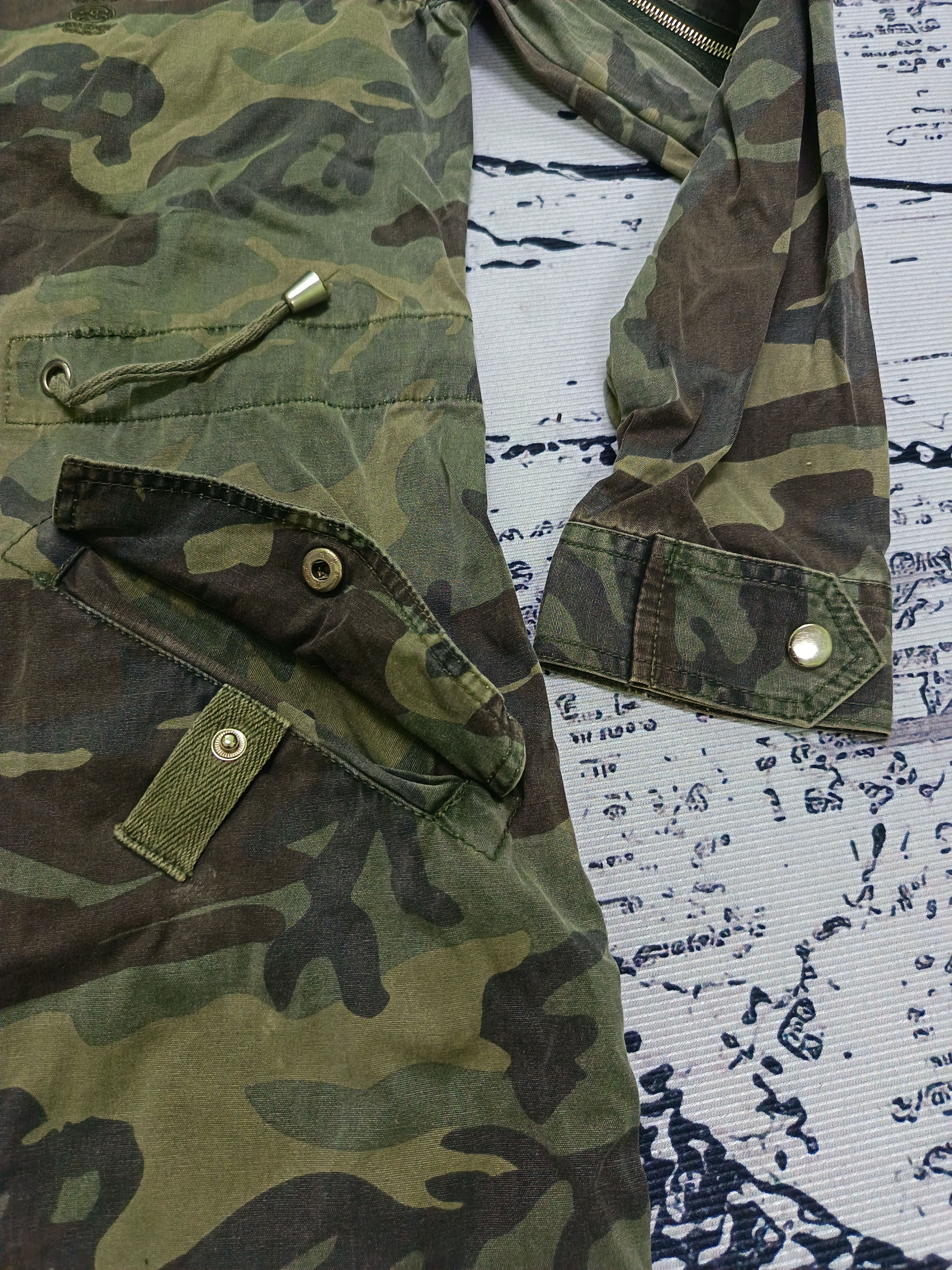 Stussy Vintage Stussy Camouflage Parkas Hoodie Jacket Size US S / EU 44-46 / 1 - 4 Thumbnail