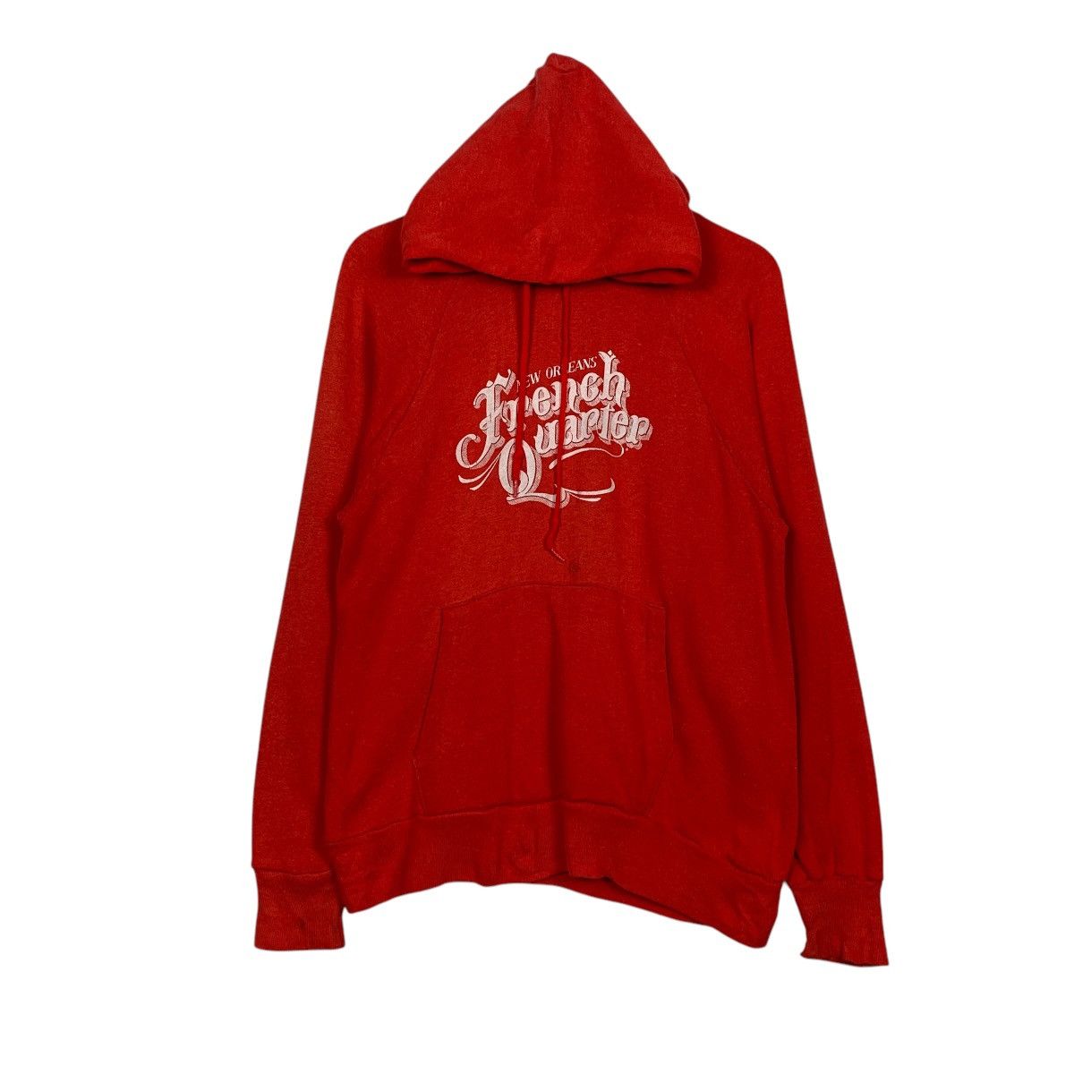 Vintage Vintage 80s New Orleans French Quarter Red Pullover Hoodie Size US S / EU 44-46 / 1 - 1 Thumbnail
