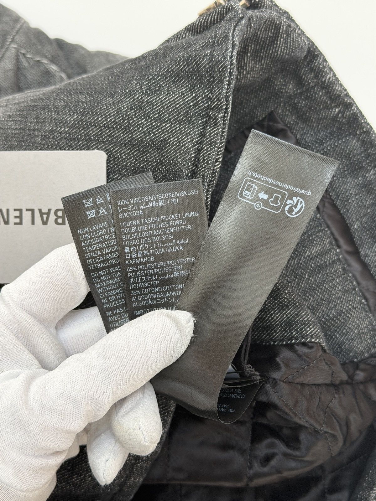 Balenciaga Balenciaga SS23 Mudshow Shrunk Racer Denim Jacket Size S / US 4 / IT 40 - 11 Thumbnail