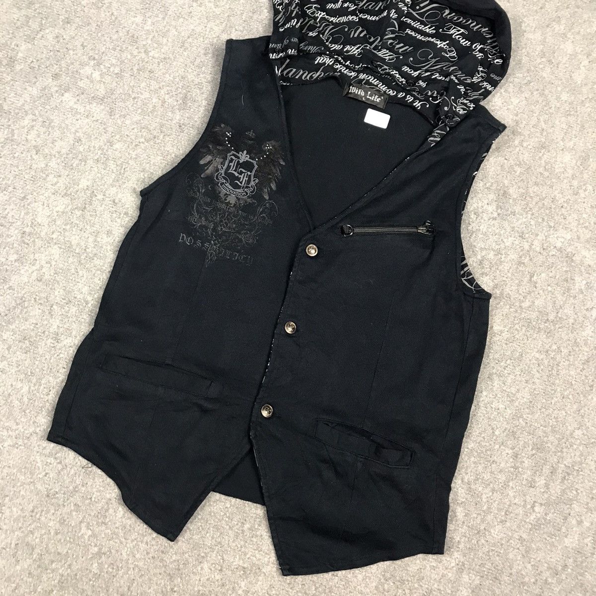 Japanese Brand × Vintage MILD LIFE VEST HOODIES PUNK STYLE Size US S / EU 44-46 / 1 - 4 Thumbnail