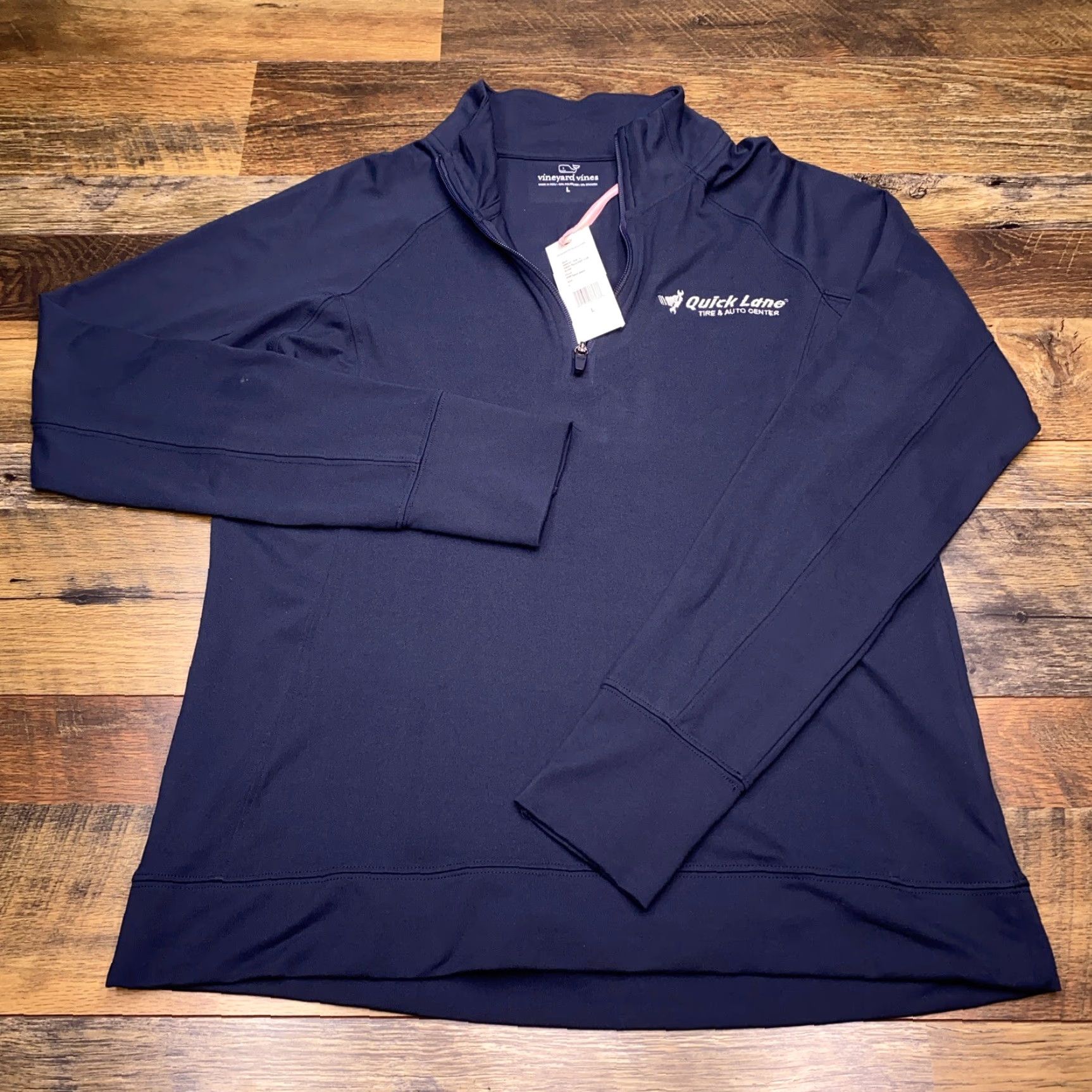 Vineyard Vines Vineyard Vines 1/4 Zip Sweater Adult Large Navy Pullover Womens Stretch New Size L / US 10 / IT 46 - 2 Thumbnail
