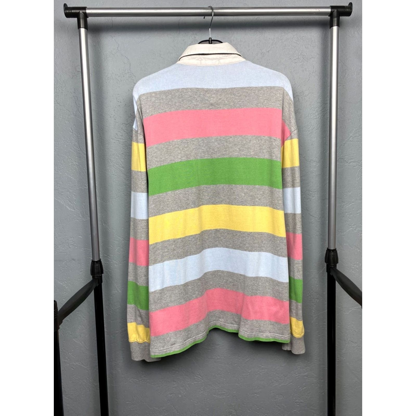 Gant Gant Polo Rugby Shirt Mens XXL Striped Long Sleeve Button Collared Multicolor Logo Shirt Size US XXL / EU 58 / 5 - 6 Thumbnail