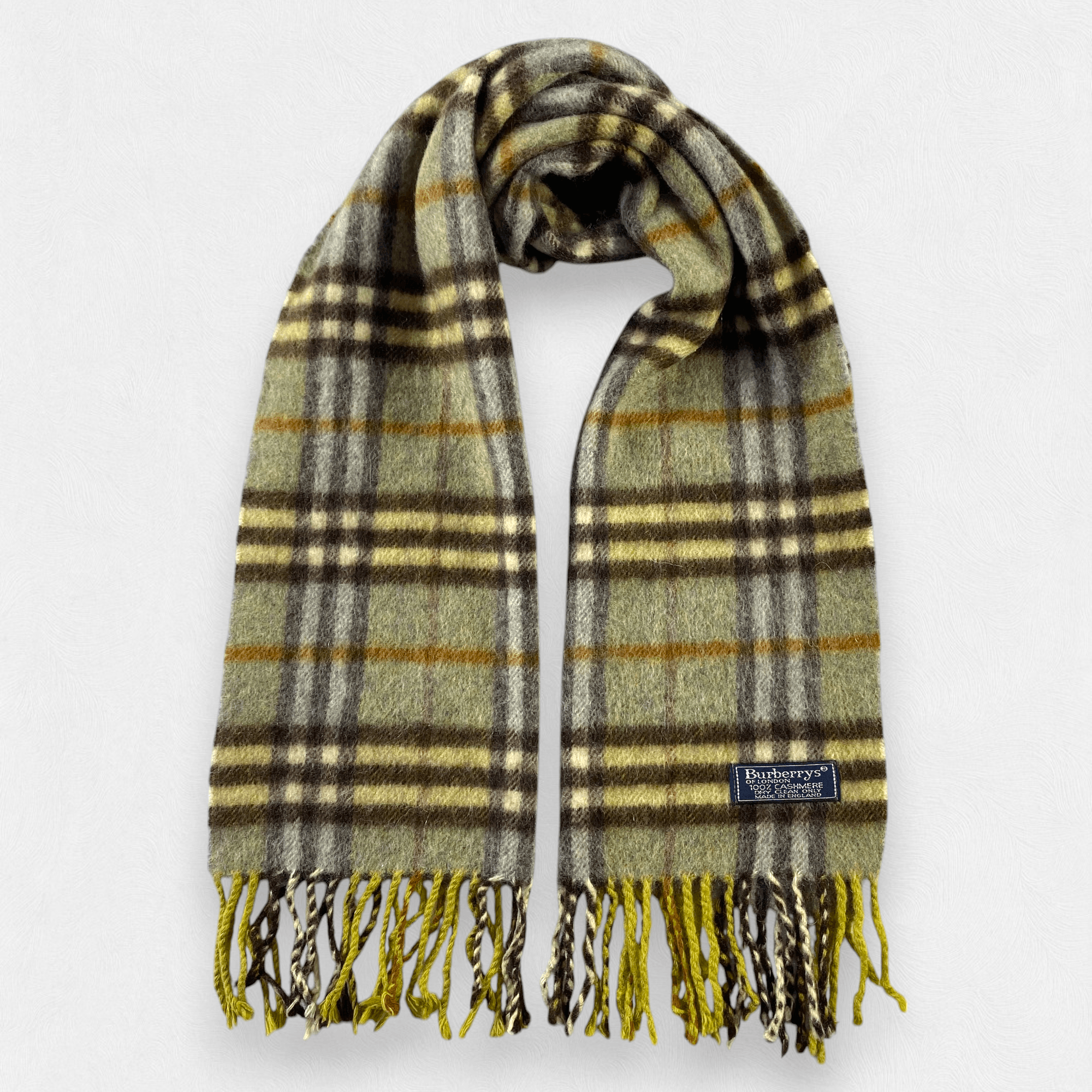 Burberry × Vintage Burberry Scarf Neck Wrap Cashmere Muffler Size ONE SIZE - 1 Thumbnail