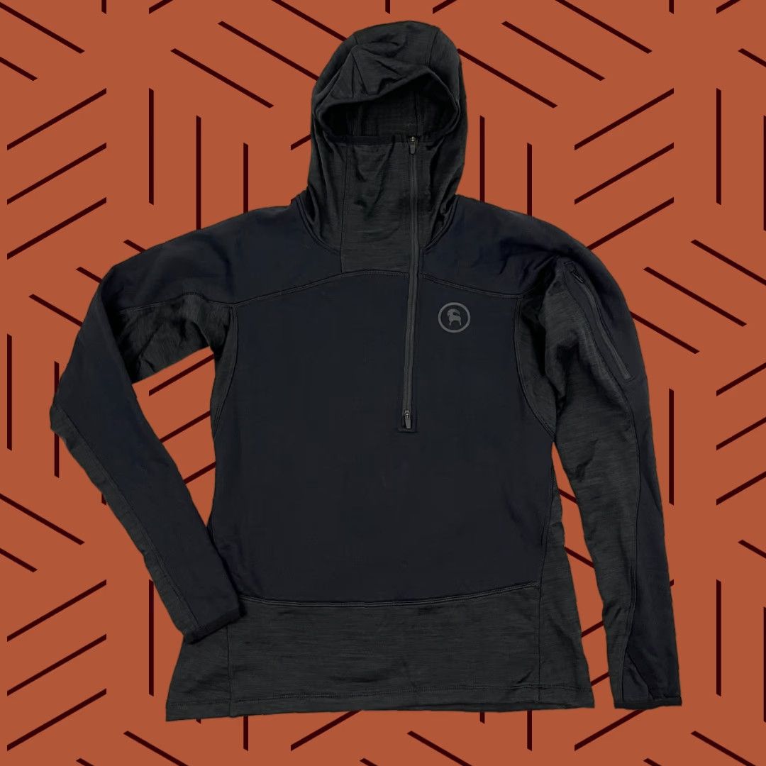 Vintage Backcountry Jacket Womens PS Small Black Fleece Pullover Hooded Hiking Outdoors Size S / US 4 / IT 40 - 1 Thumbnail