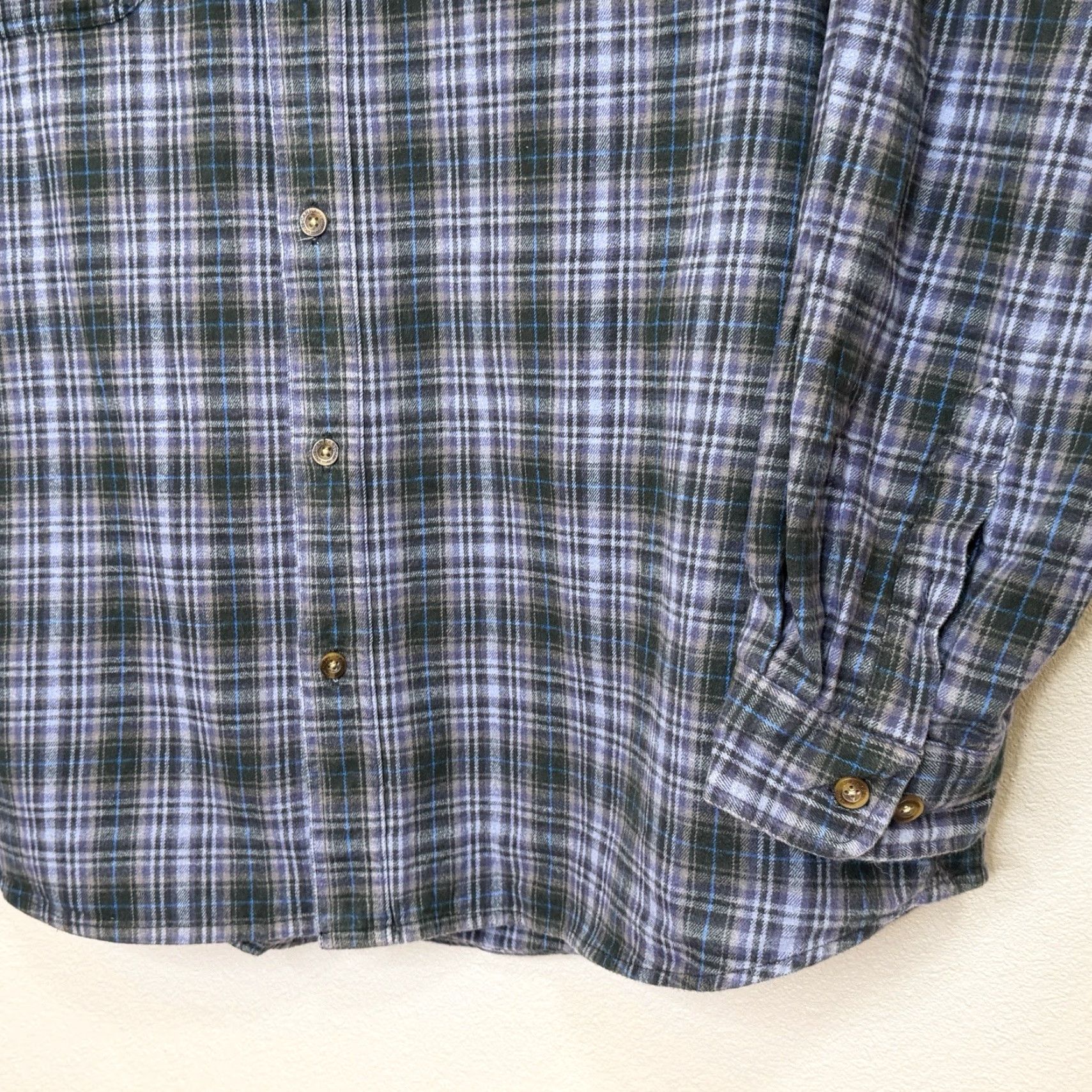 Carhartt VINTAGE Carhartt Flannel Button Up Shirt Mens 3XL Blue Plaid Long Sleeve Workwear Size US XXL / EU 58 / 5 - 4 Thumbnail