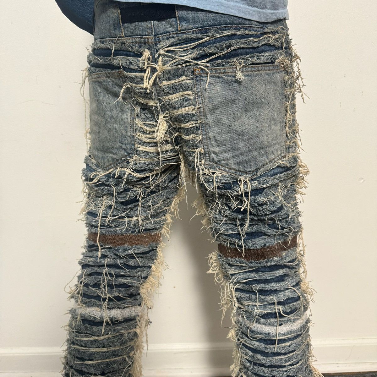 1017 ALYX 9SM 1017 ALYX 9SM x Blackmeans distressed denim Size US 31 - 5 Thumbnail