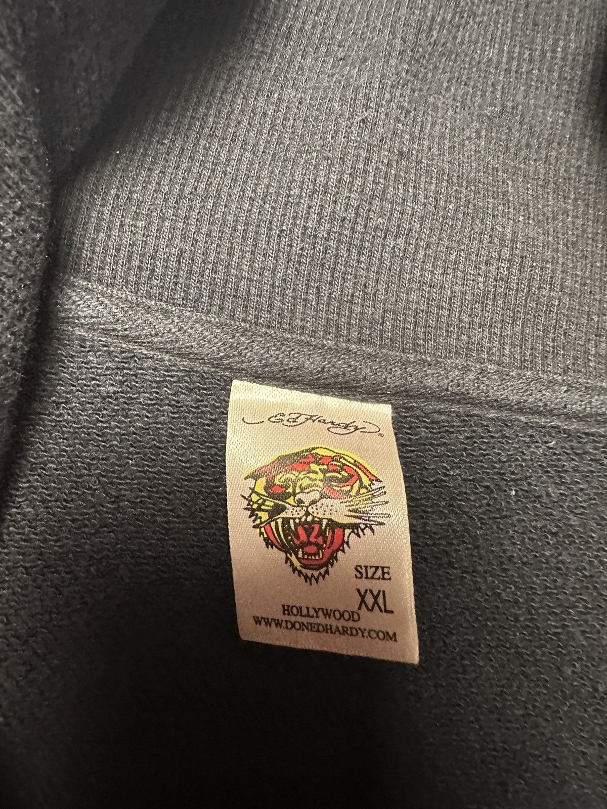Ed Hardy × Vintage Vintage Ed Hardy zip hoodie rare big logo size XL Size US XL / EU 56 / 4 - 6 Thumbnail