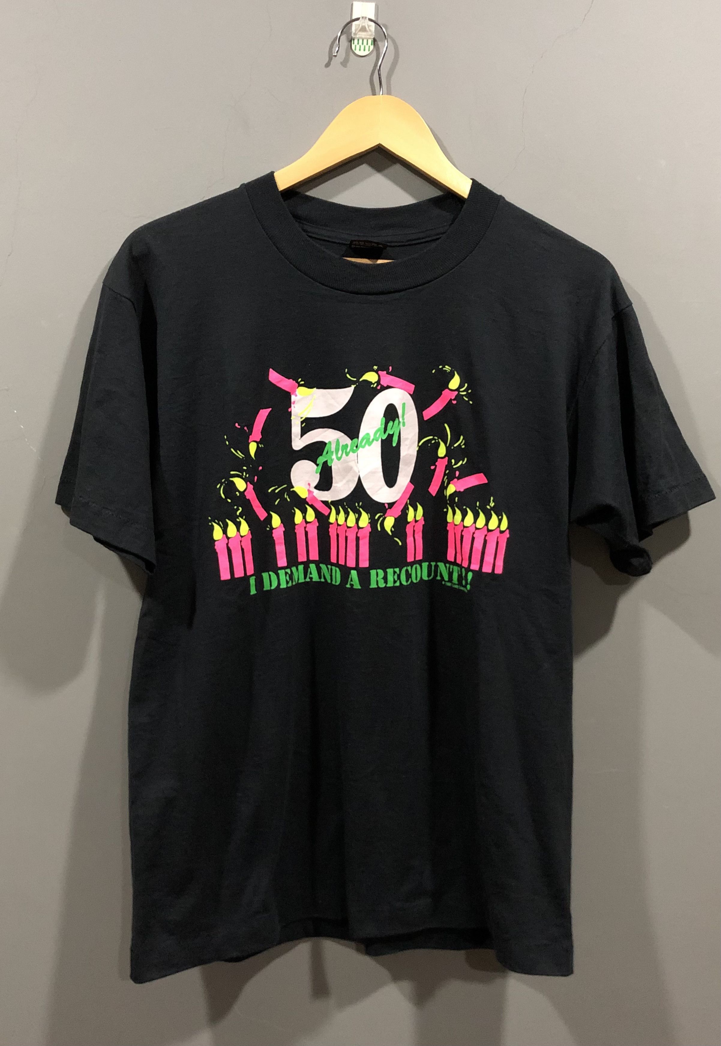 Vintage Vintage 90s I Demand A Recount Funny Art Wording Tshirt Size US L / EU 52-54 / 3 - 3 Thumbnail