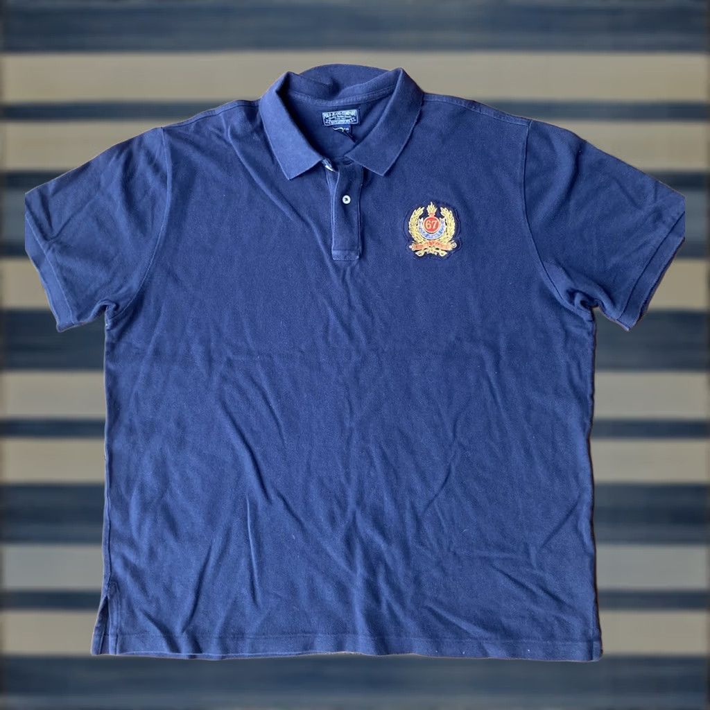 Ralph Lauren VINTAGE Ralph Lauren Polo Jeans Co Patch Polo Shirt 2XL Logo Short Sleeve Blue Mens Polo Shirt Size US XXL / EU 58 / 5 - 1 Thumbnail