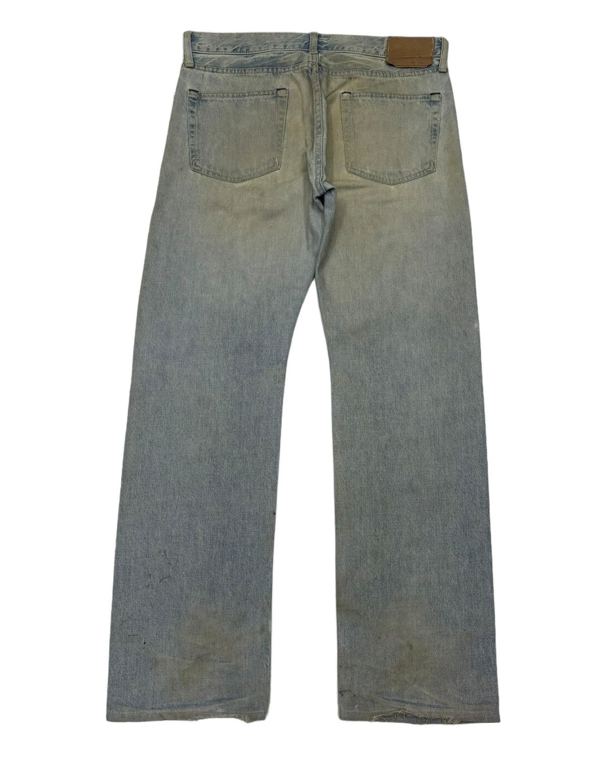 Hysteric Glamour 🔥VINTAGE SPELLBOUND BLUE WASH DISTRESSED DENIM JEANS Size US 33 - 8 Thumbnail