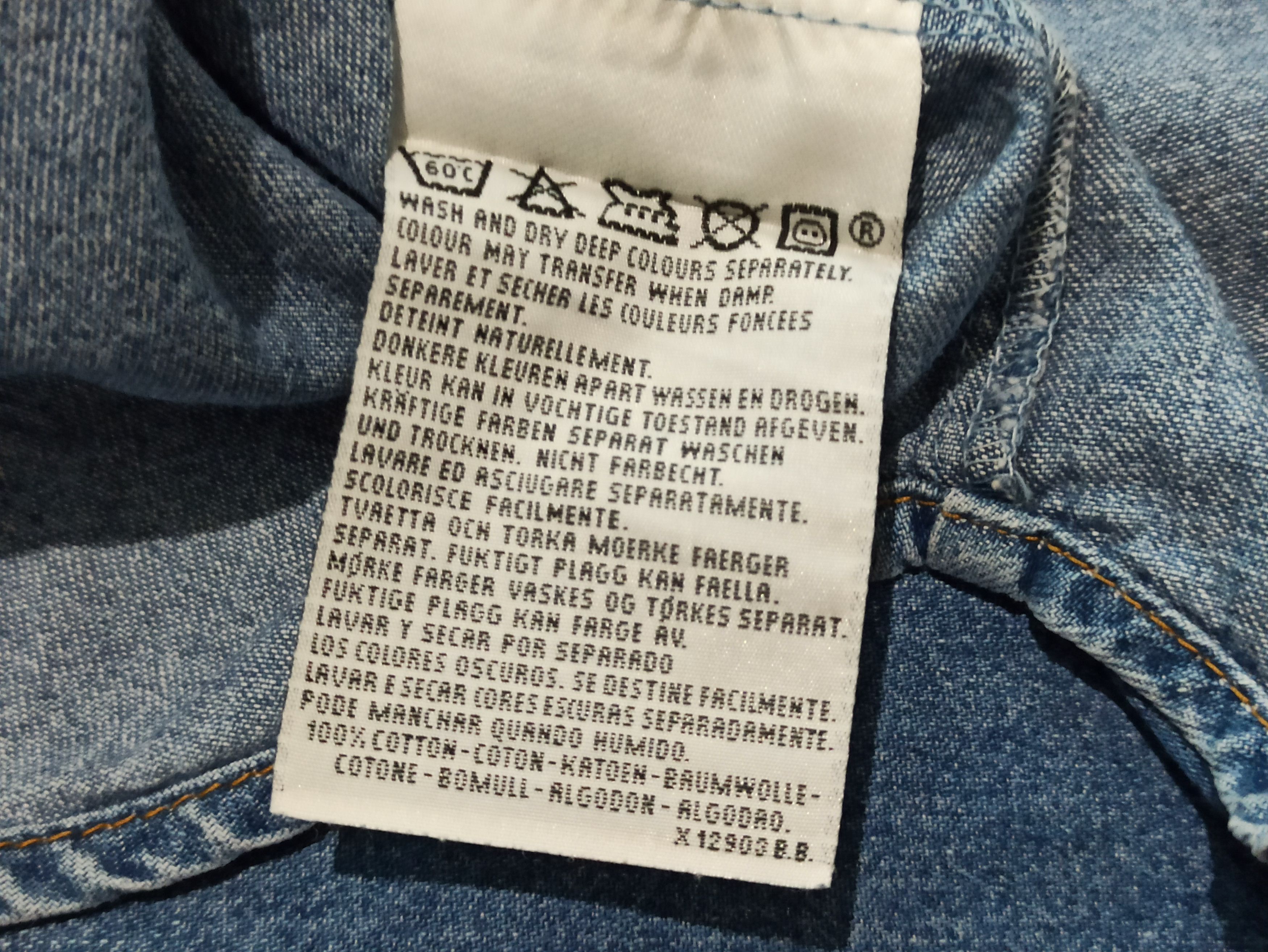 Levi's RARE Levi's x Yamaha 90s Promo Orange Tab Denim Shirt Size US L / EU 52-54 / 3 - 7 Thumbnail