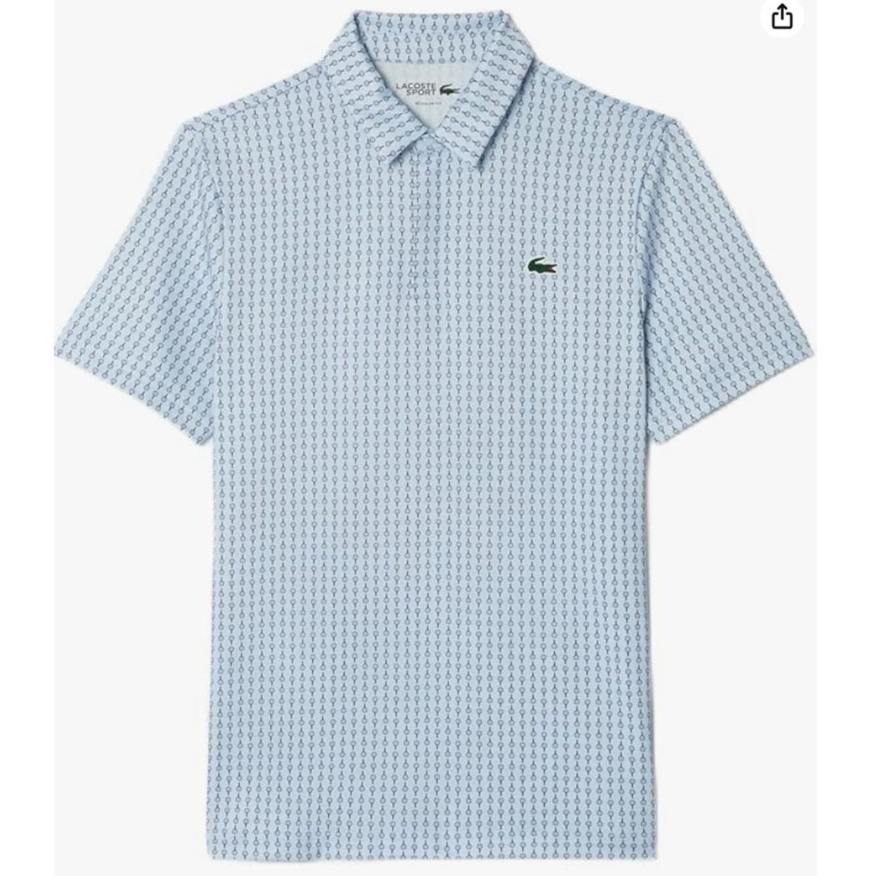 Lacoste Lacoste Men's Regular Fit Golf Performance Polo Shirt Blue M Size US M / EU 48-50 / 2 - 1 Thumbnail
