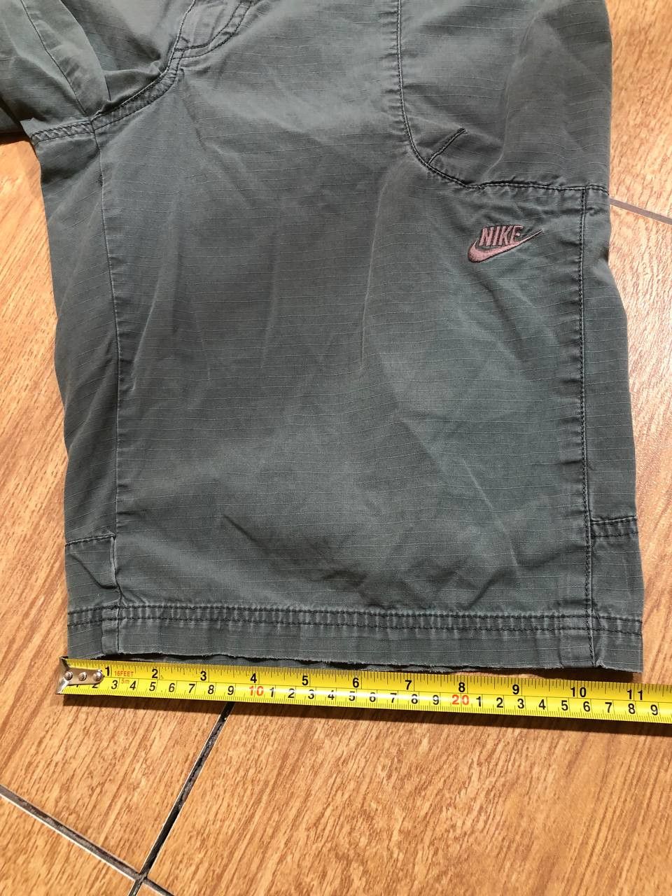 Nike Vintage Nike Shorts distressed Cargo Green Khaki Y2K Size US 34 / EU 50 - 9 Thumbnail