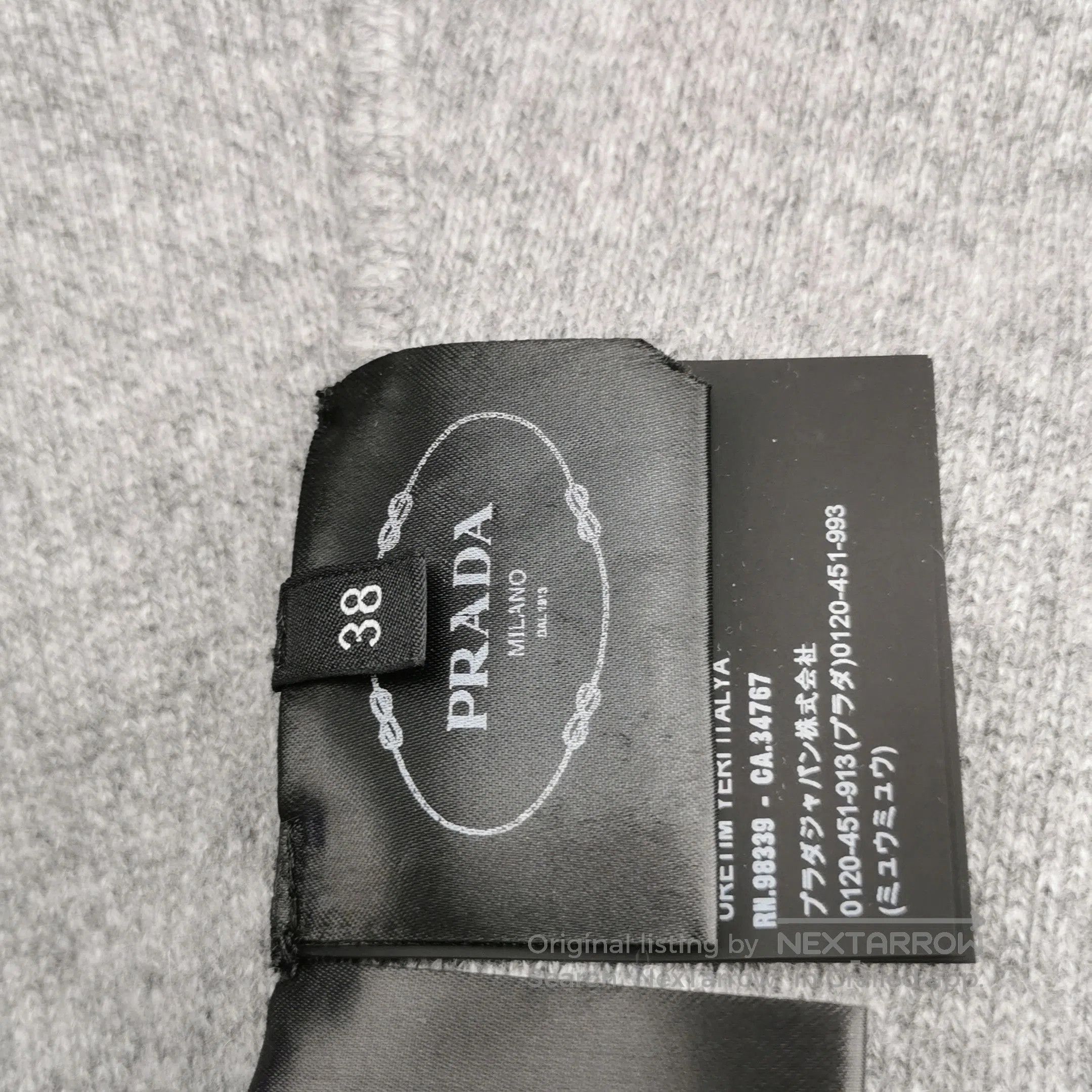 Prada Prada Gray Cashmere Pants for Women . Size 37" - 8 Thumbnail