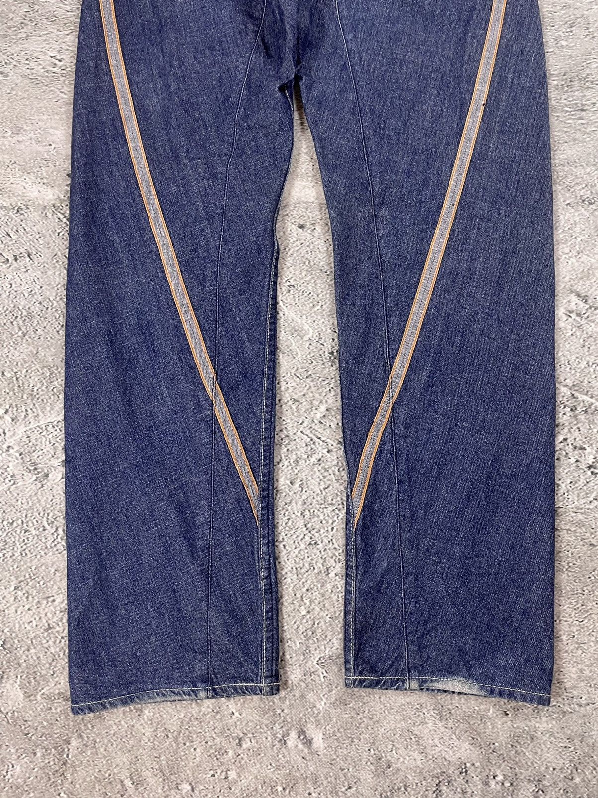 Evisu Evisu jeans vintage inside out selvedge white red Size US 32 / EU 48 - 5 Thumbnail