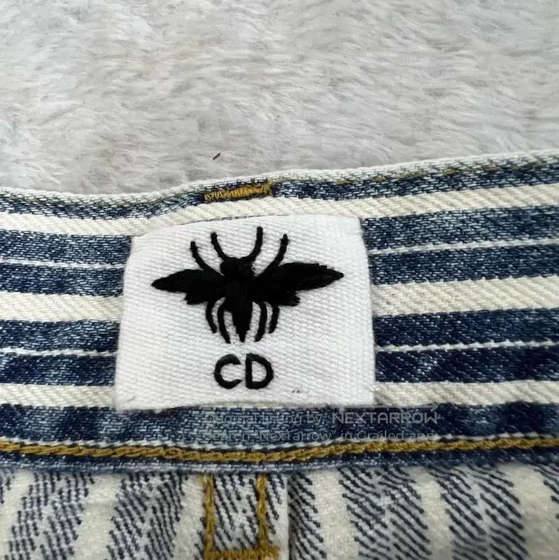Dior Dior Summer Blue Cotton Striped Casual Pants . Size 28" / US 6 / IT 42 - 3 Thumbnail