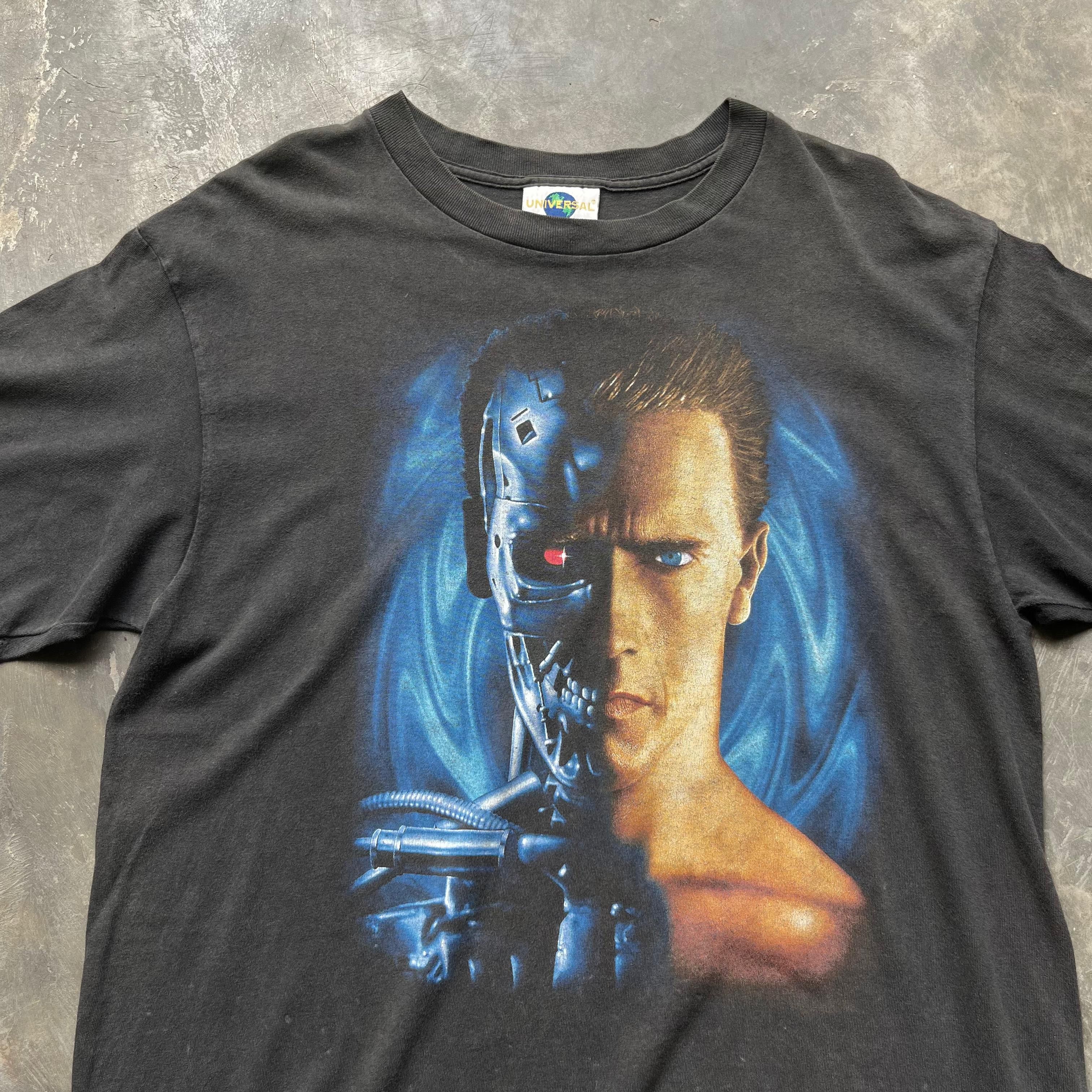 Universal Studios Vintage 90s Terminator T2 3D Promo Movie Sunfaded Tee 1993 Size US L / EU 52-54 / 3 - 2 Thumbnail