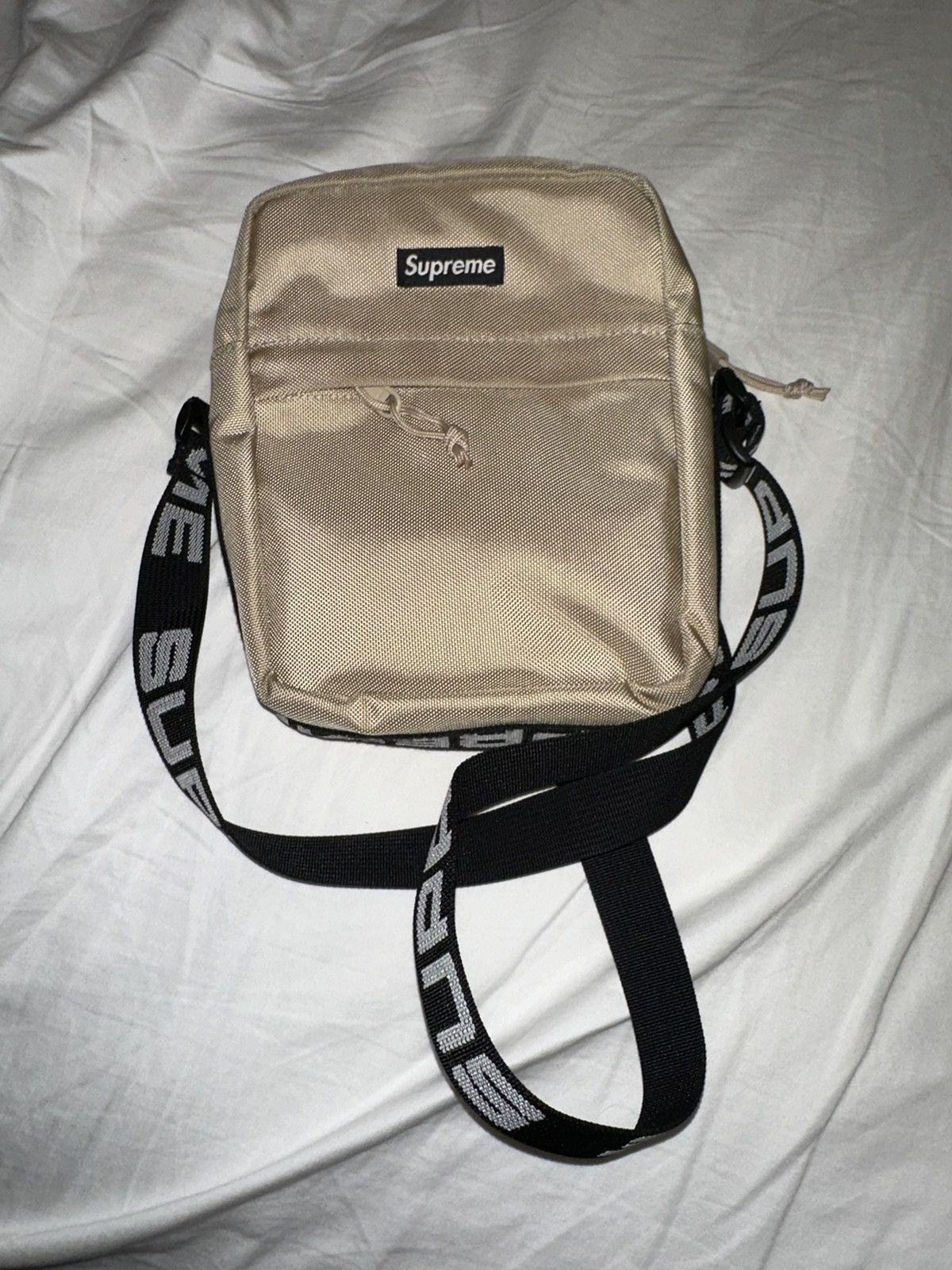 Supreme ss18 shoulder bag tan on sale