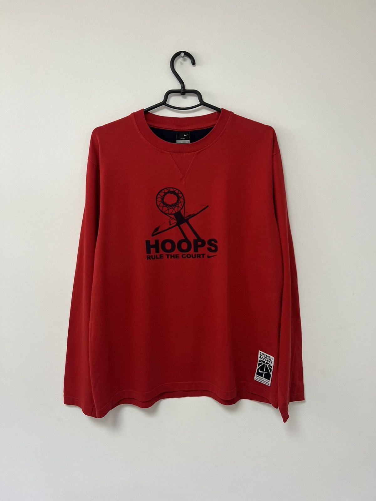 NBA Vintage 90s Nike Basketball Longsleeve Nba Streetball 5 on 5 Size US M / EU 48-50 / 2 - 2 Thumbnail