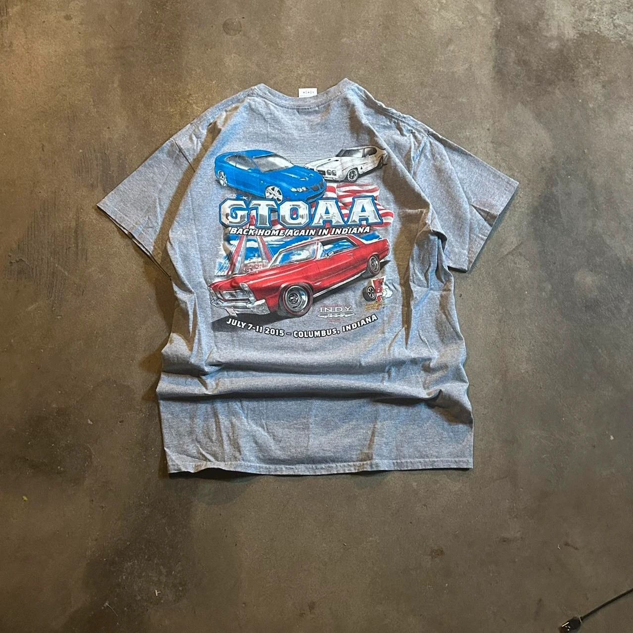 Gildan USA type Grey gtoaa nascar car racing tee Size US L / EU 52-54 / 3 - 3 Thumbnail