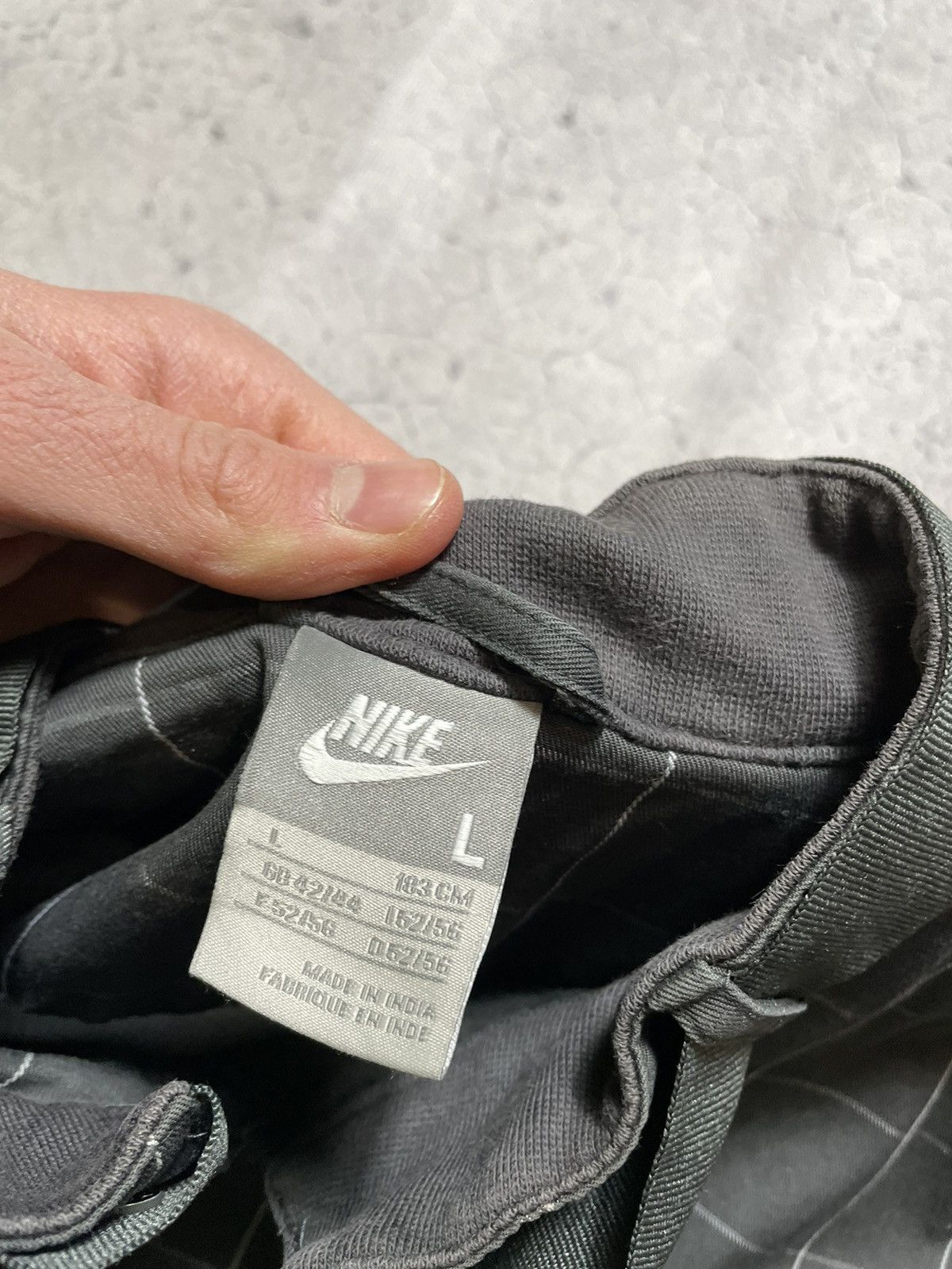 Nike Vintage Nike Y2K Checkered Bomber Jacket Drill Size US L / EU 52-54 / 3 - 7 Thumbnail