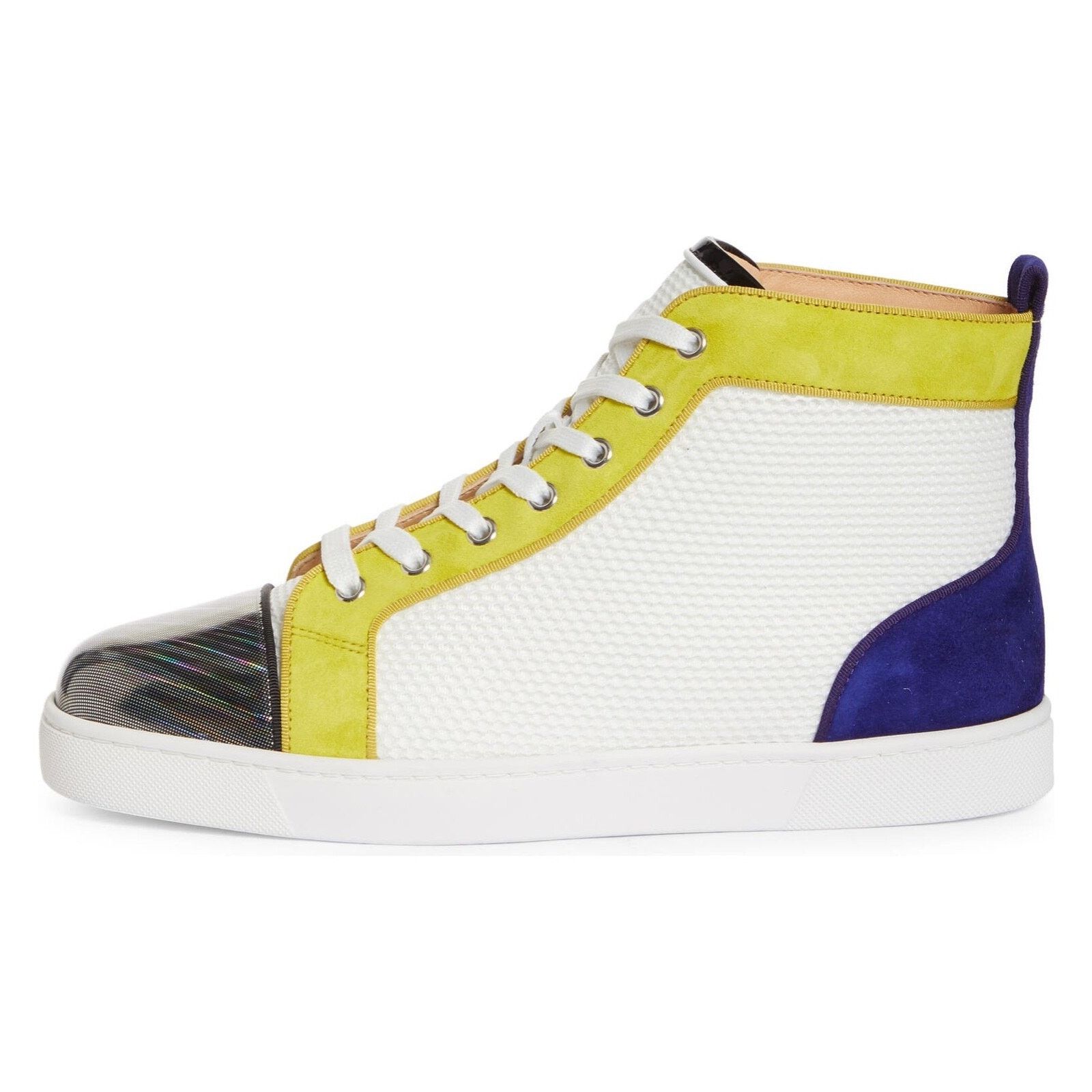 Christian Louboutin Christian Louboutin Mens Louis Orlato Flat White Yellow Size US 10 / EU 43 - 3 Thumbnail