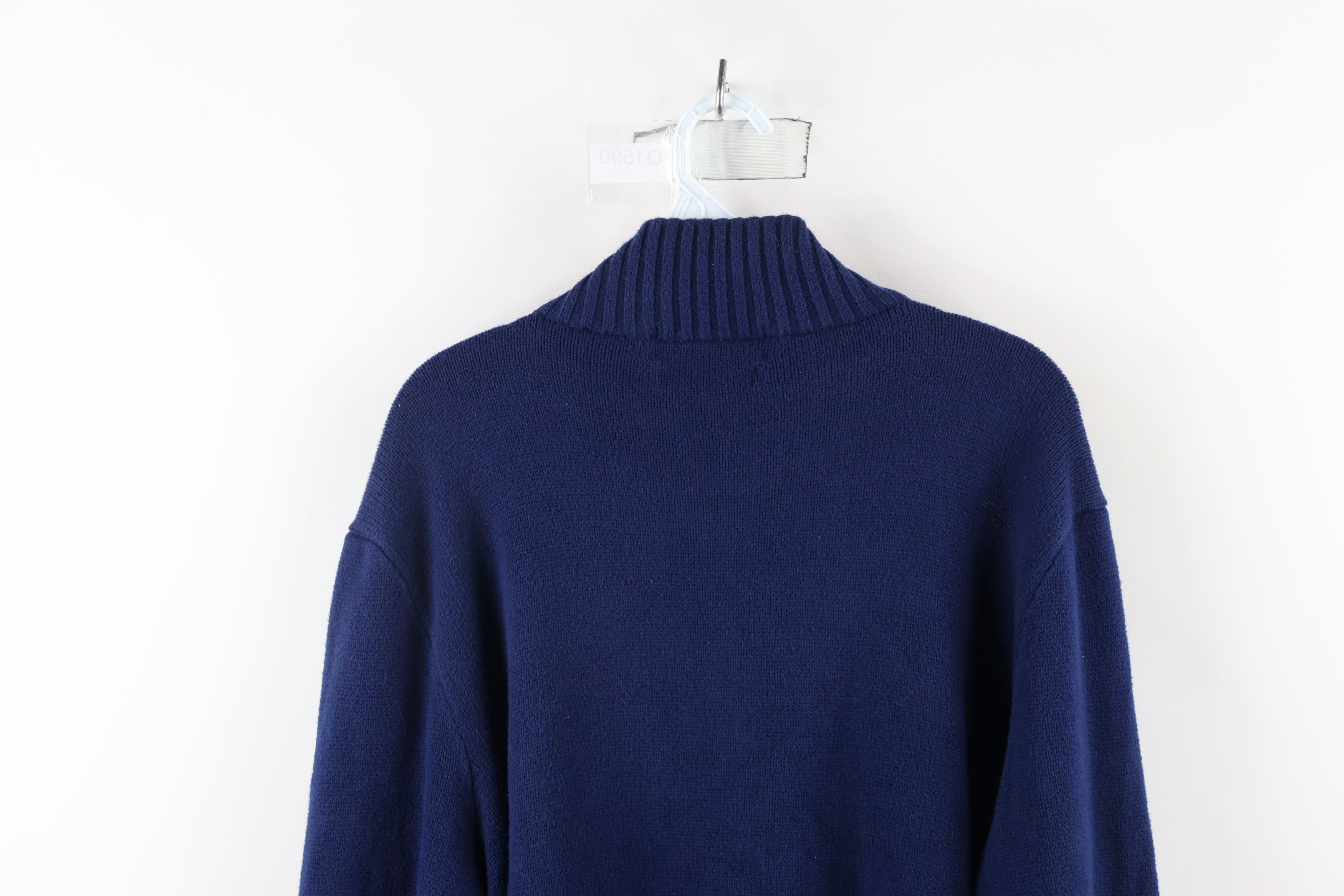 Ralph Lauren × Vintage Vintage 90s Ralph Lauren Knit Half Zip Pullover Sweater Size US L / EU 52-54 / 3 - 10 Thumbnail