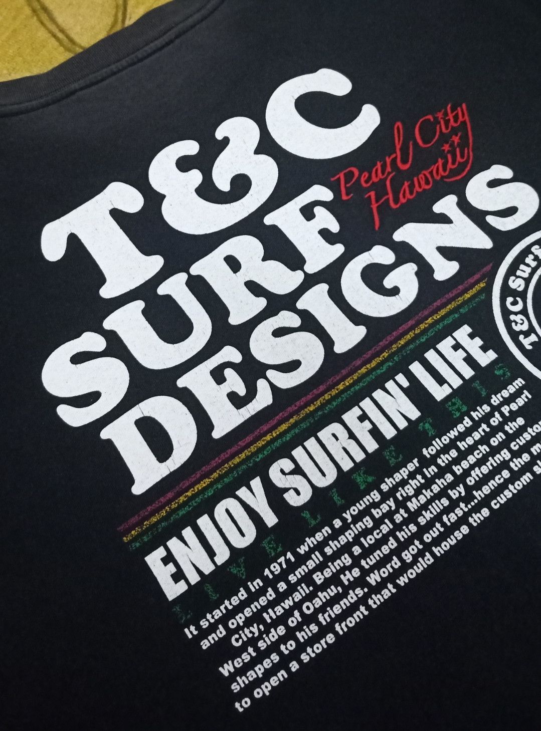 Vintage Vintage 90s T&C Surf Designs Hawaii T-shirt Size US L / EU 52-54 / 3 - 19 Thumbnail