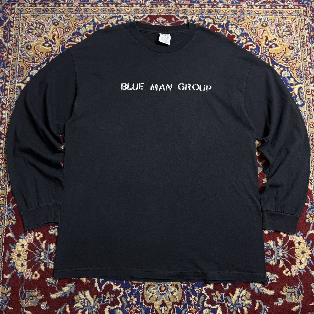 Band Tees Vintage 90s Blue Man Group logo tee Art Music New York City Size US XL / EU 56 / 4 - 2 Thumbnail