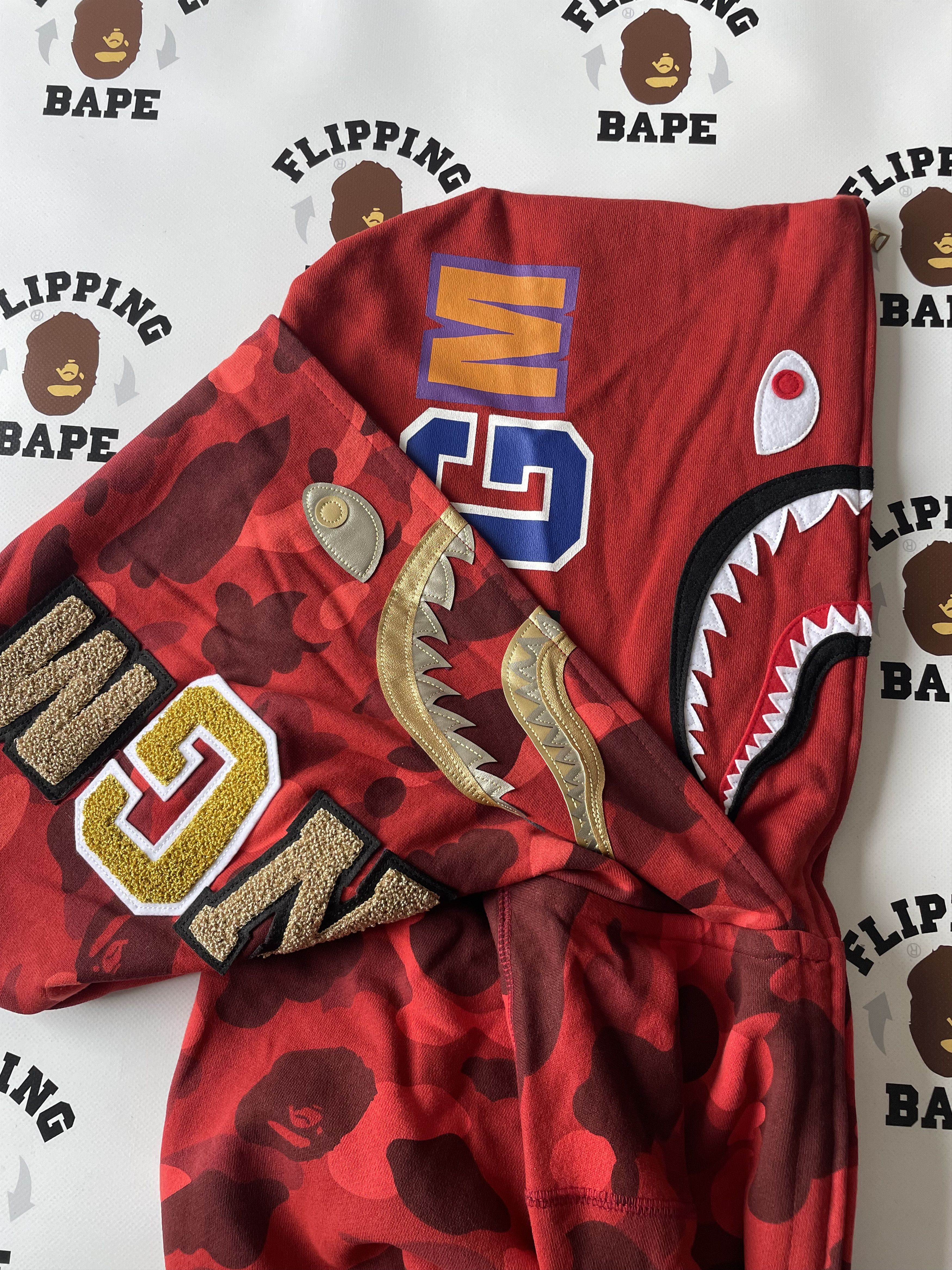 Bape BAPE COLOR CAMO DOUBLE SHARK FULL ZIP HOODIE Size US M / EU 48-50 / 2 - 5 Thumbnail