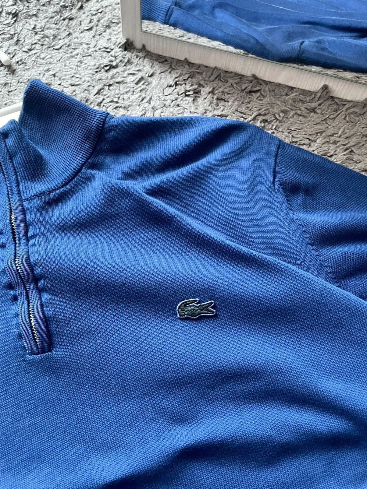 Lacoste × Vintage 00s Lacoste 1/3 Zip Sweater Streetwear Vintage Logo Rare Size US L / EU 52-54 / 3 - 8 Thumbnail