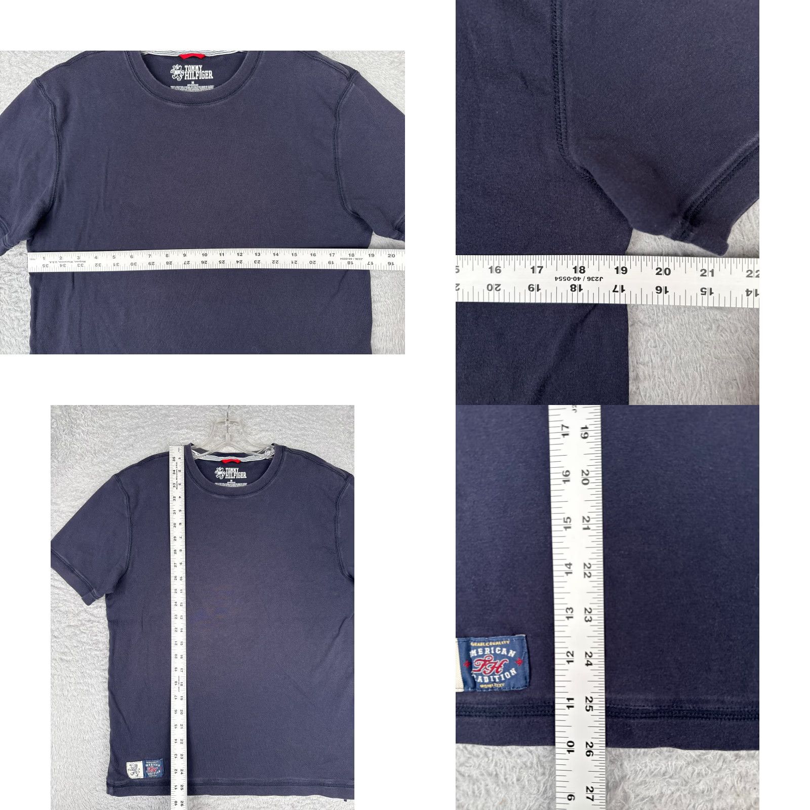 Tommy Hilfiger Tommy Hilfiger Shirt Adult Medium Blue Short Sleeve Crew Neck Cotton Jersey Embroidered Logo Pockets Machine Washable Men’s T-Shirt Regular Fit Size US M / EU 48-50 / 2 - 8 Thumbnail