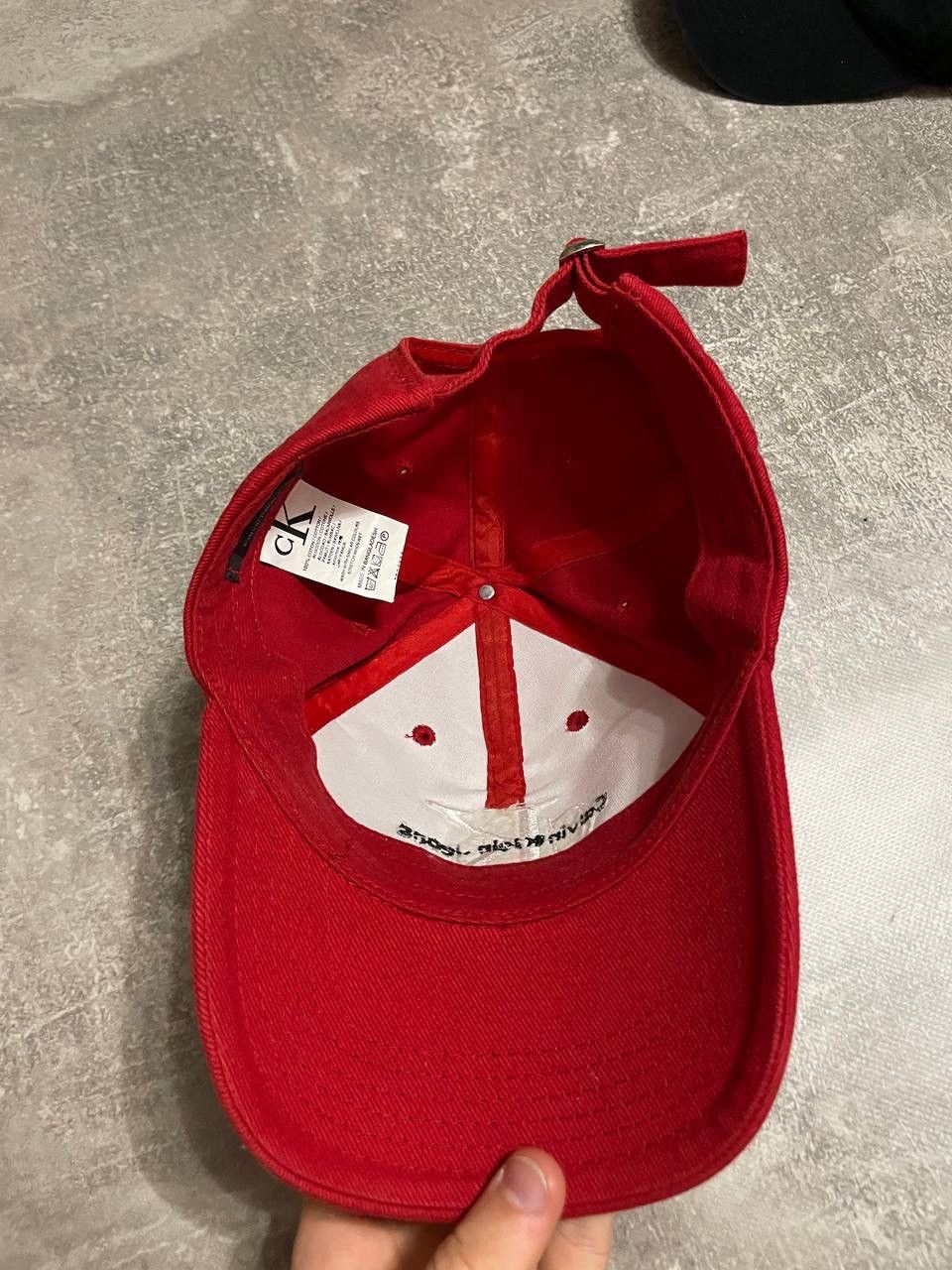 Calvin Klein × Vintage Vintage Calvin Klein Jeans Red Y2K Cap Hat Size ONE SIZE - 7 Thumbnail