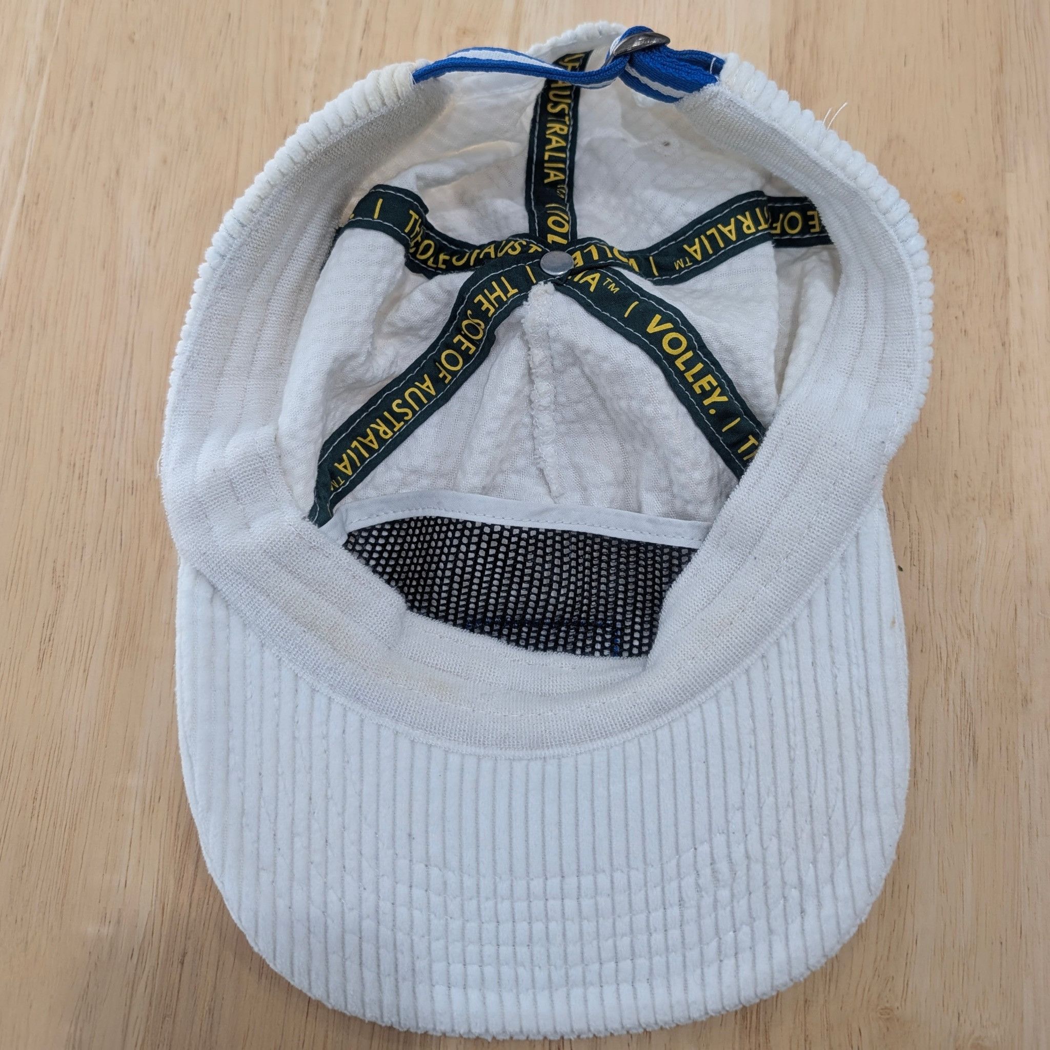 Other Volley White Corduroy Cap With Blue Logo Detail One Size Size ONE SIZE - 5 Thumbnail