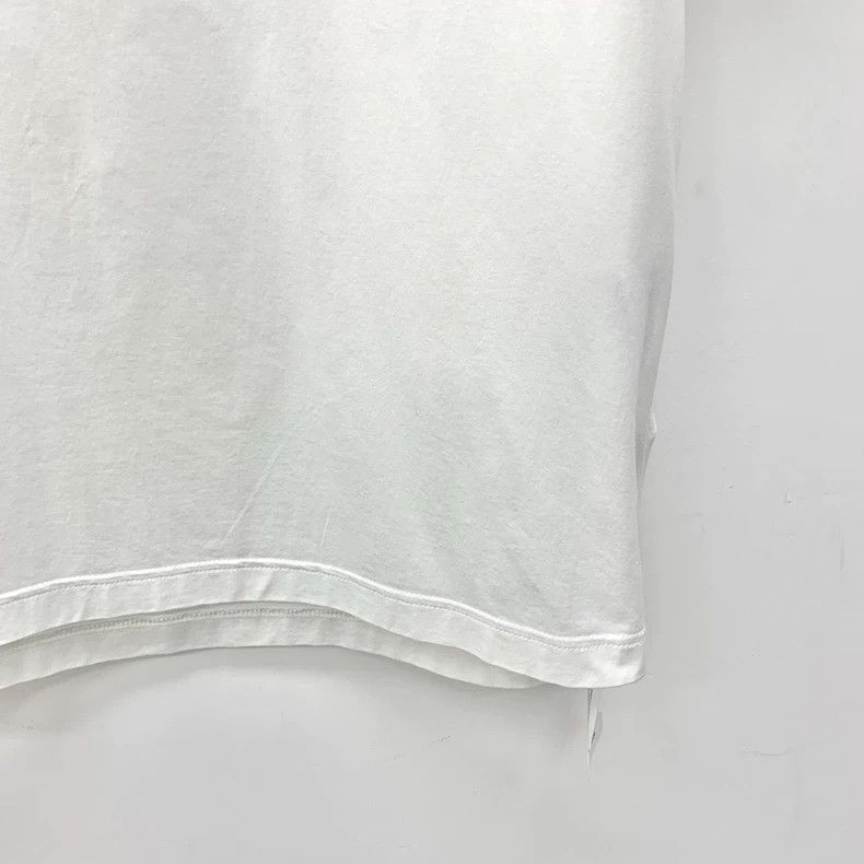 Prada Prada White logo embroidered round-neck cotton short-sleeve Size US M / EU 48-50 / 2 - 4 Thumbnail