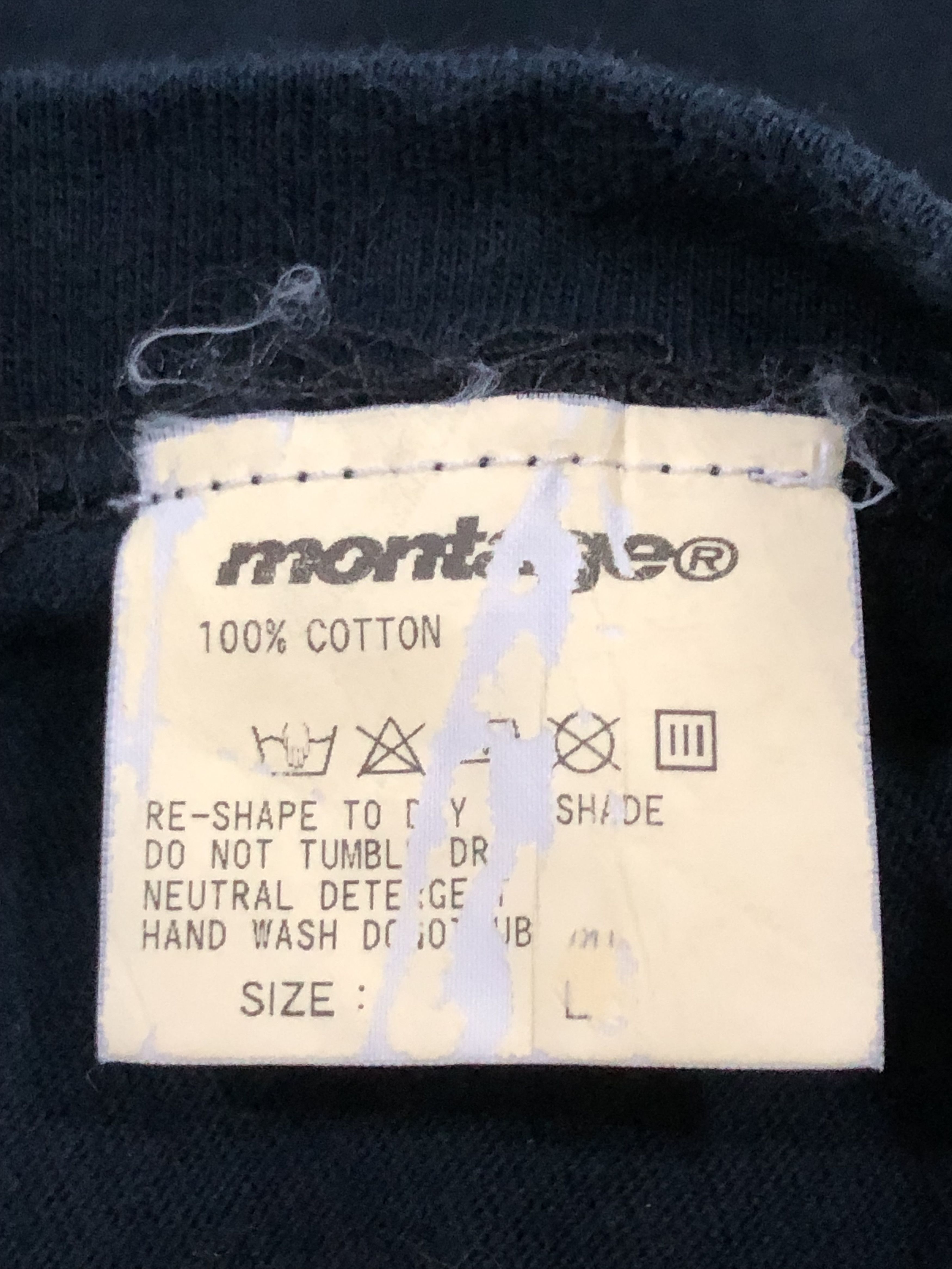 Japanese Brand × Montage × Vintage Vintage Japanese Brand Montage Fuck Hate Tee Size US M / EU 48-50 / 2 - 7 Thumbnail