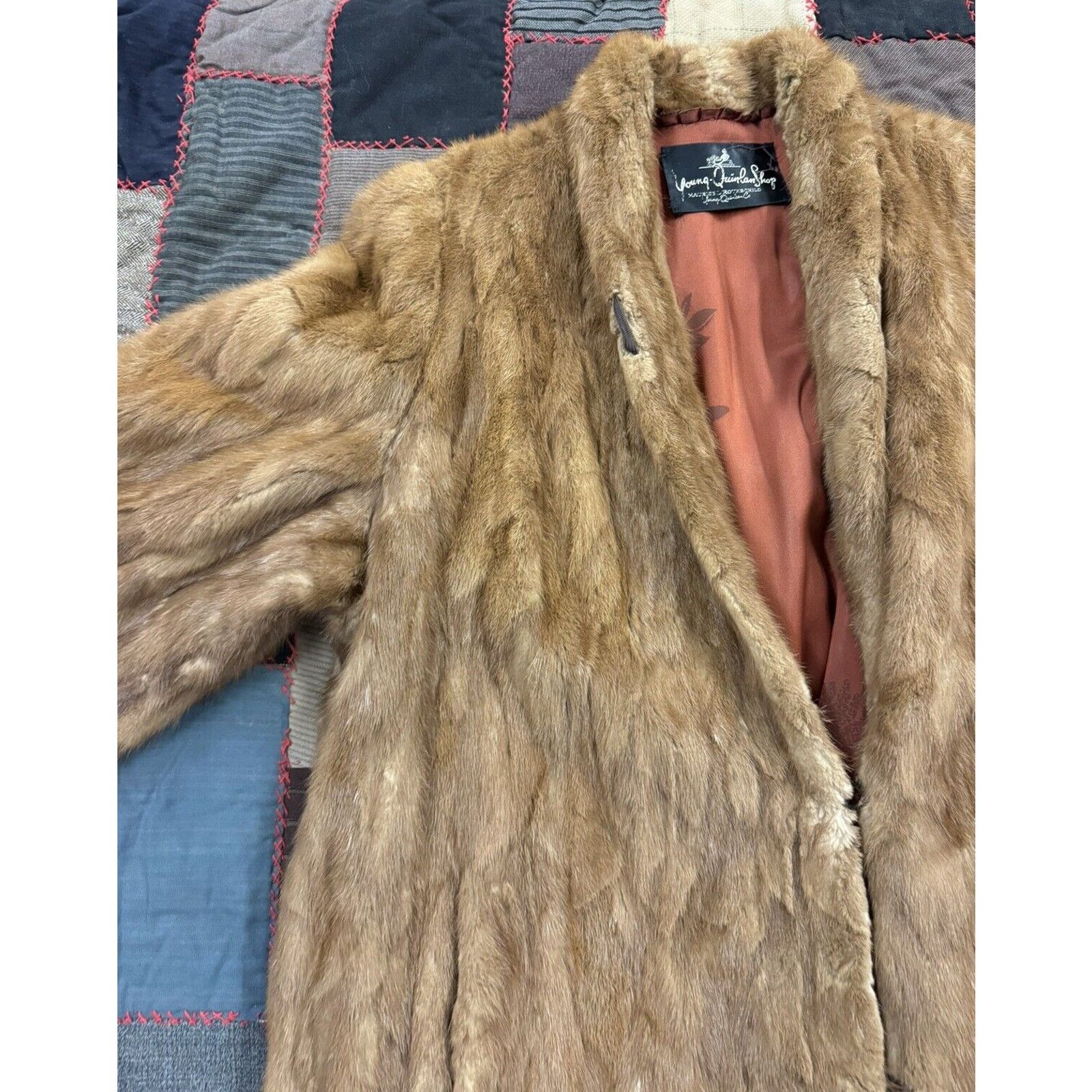 Other True Vintage 1950s Brown Mink Coat Winter Mob Boss Women’s M Size M / US 6-8 / IT 42-44 - 5 Thumbnail