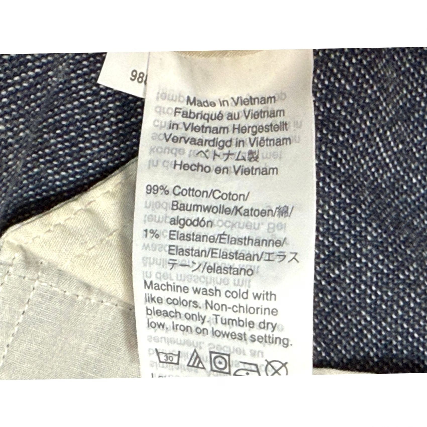 J.Crew J.Crew Flex Slim Fit Chinos Blue Textured Cotton Stretch Pants Mens Sz 35x29 Size US 35 - 6 Thumbnail