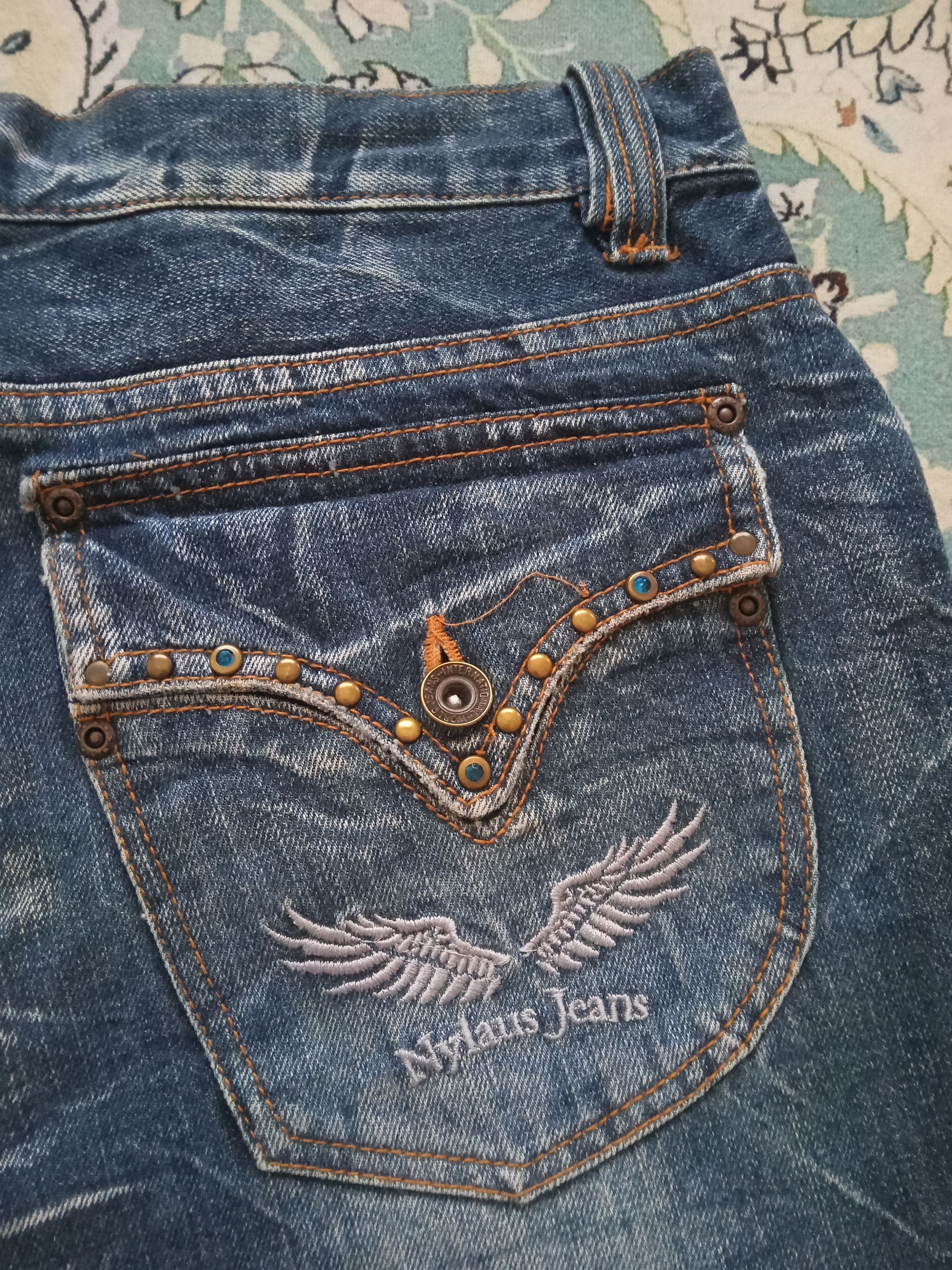 Japanese Brand Vintage Nylaus Rare Design Flare Jeans Size US 34 / EU 50 - 1 Thumbnail