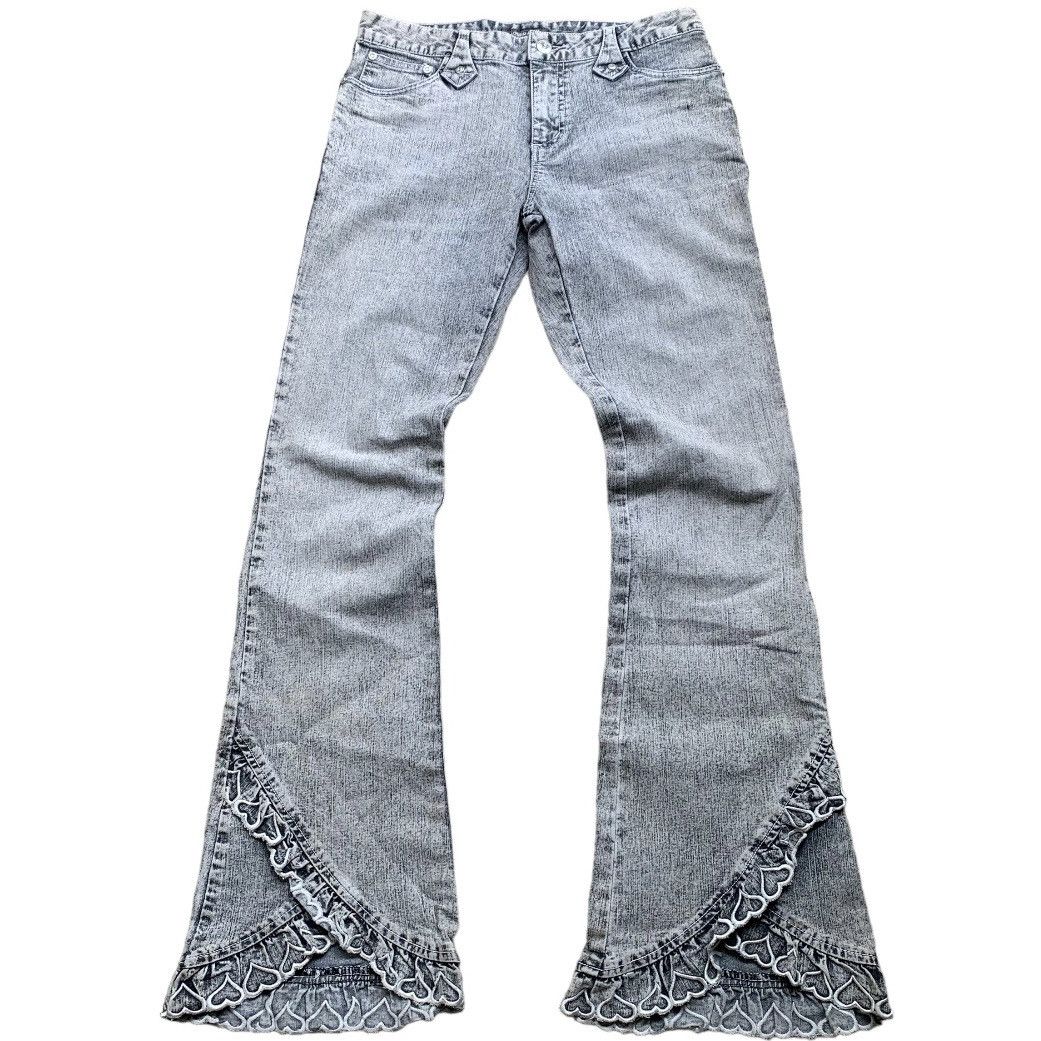 image of Archival Clothing Jouer Aux Echecs Bootcut Jeans in Grey, Women's (Size 29)